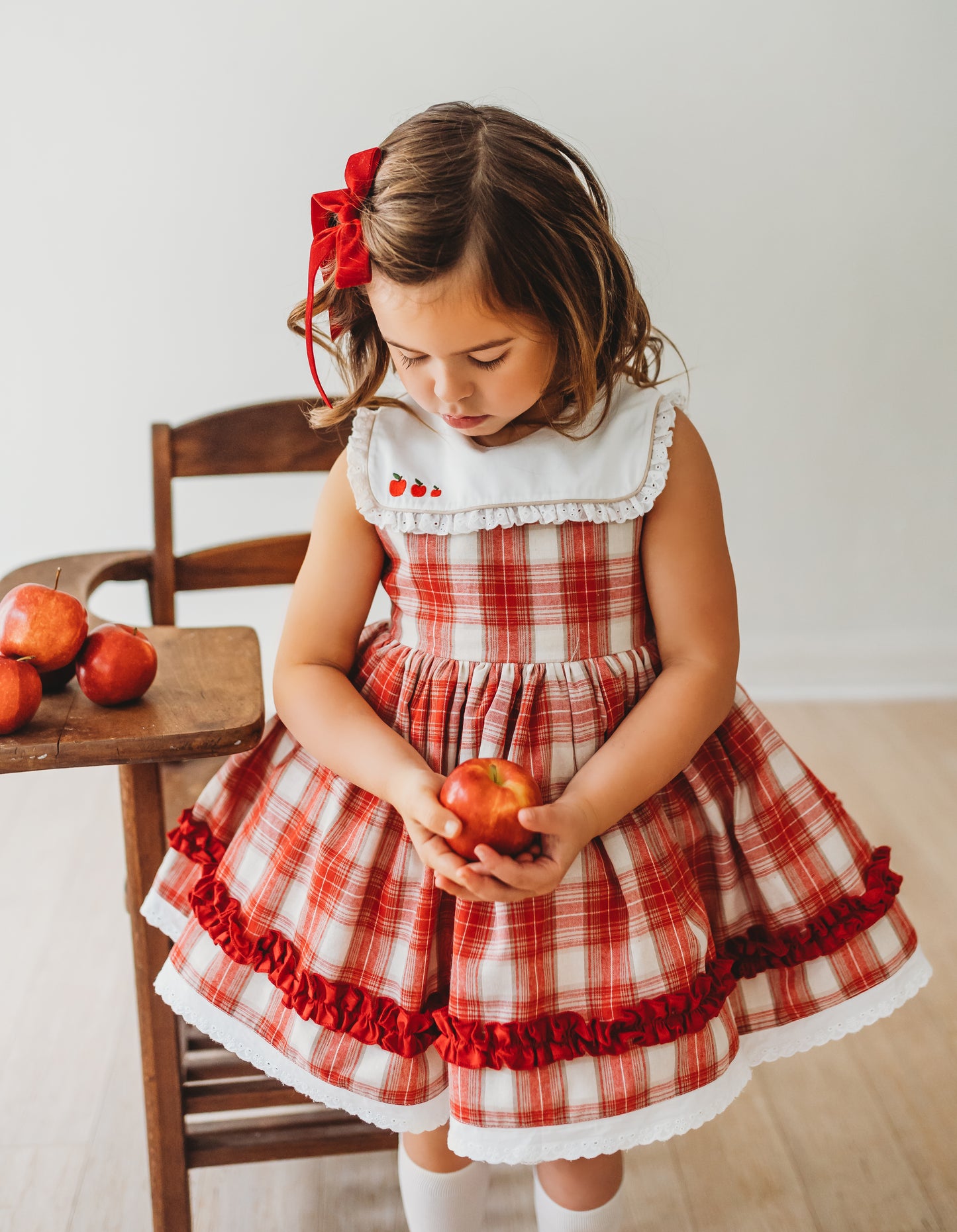 Ivy's "A is for Apple" dress
