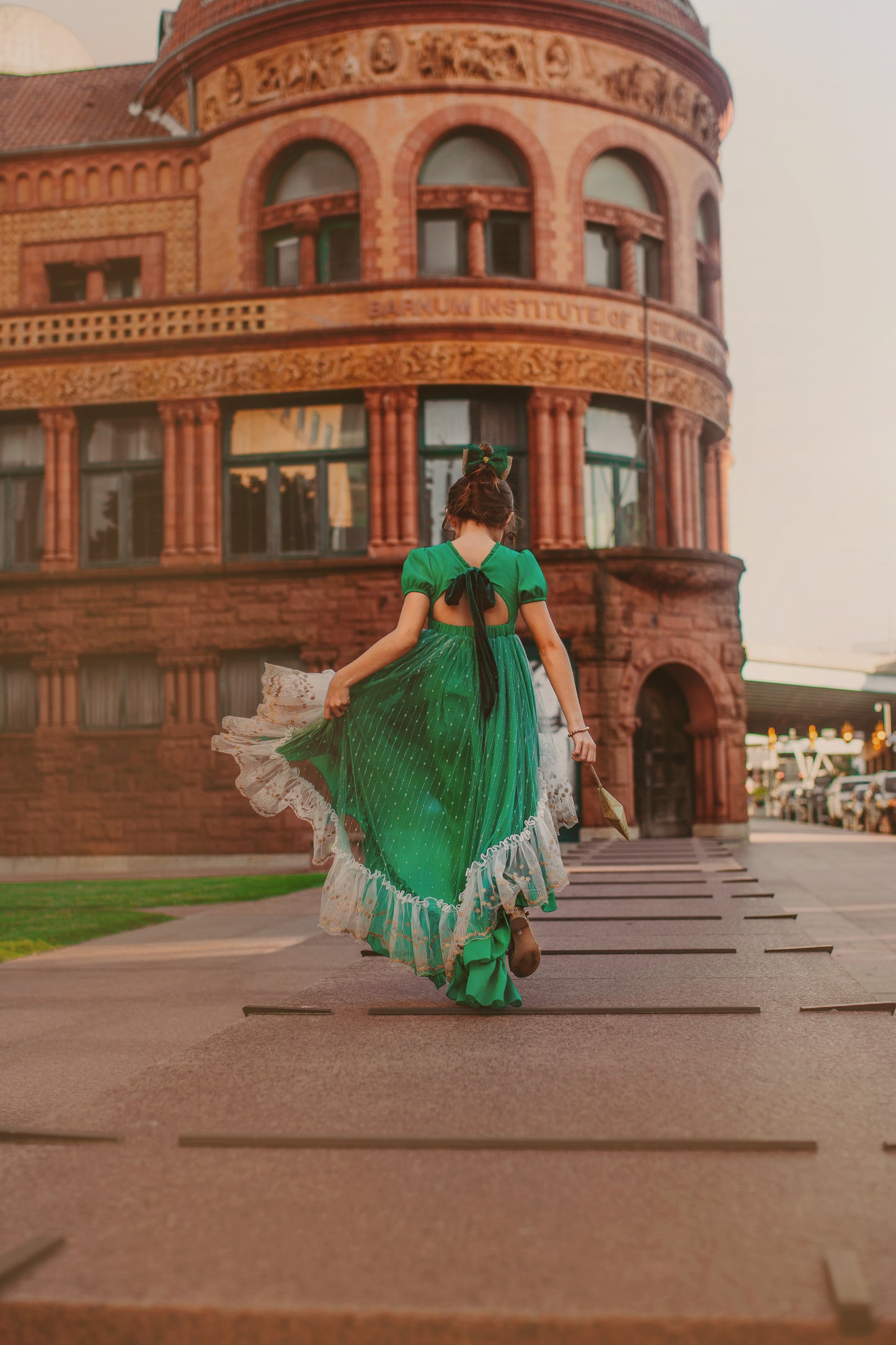 Analee's Enchanted Emerald Holiday Dress - ship on 12/13 Priority