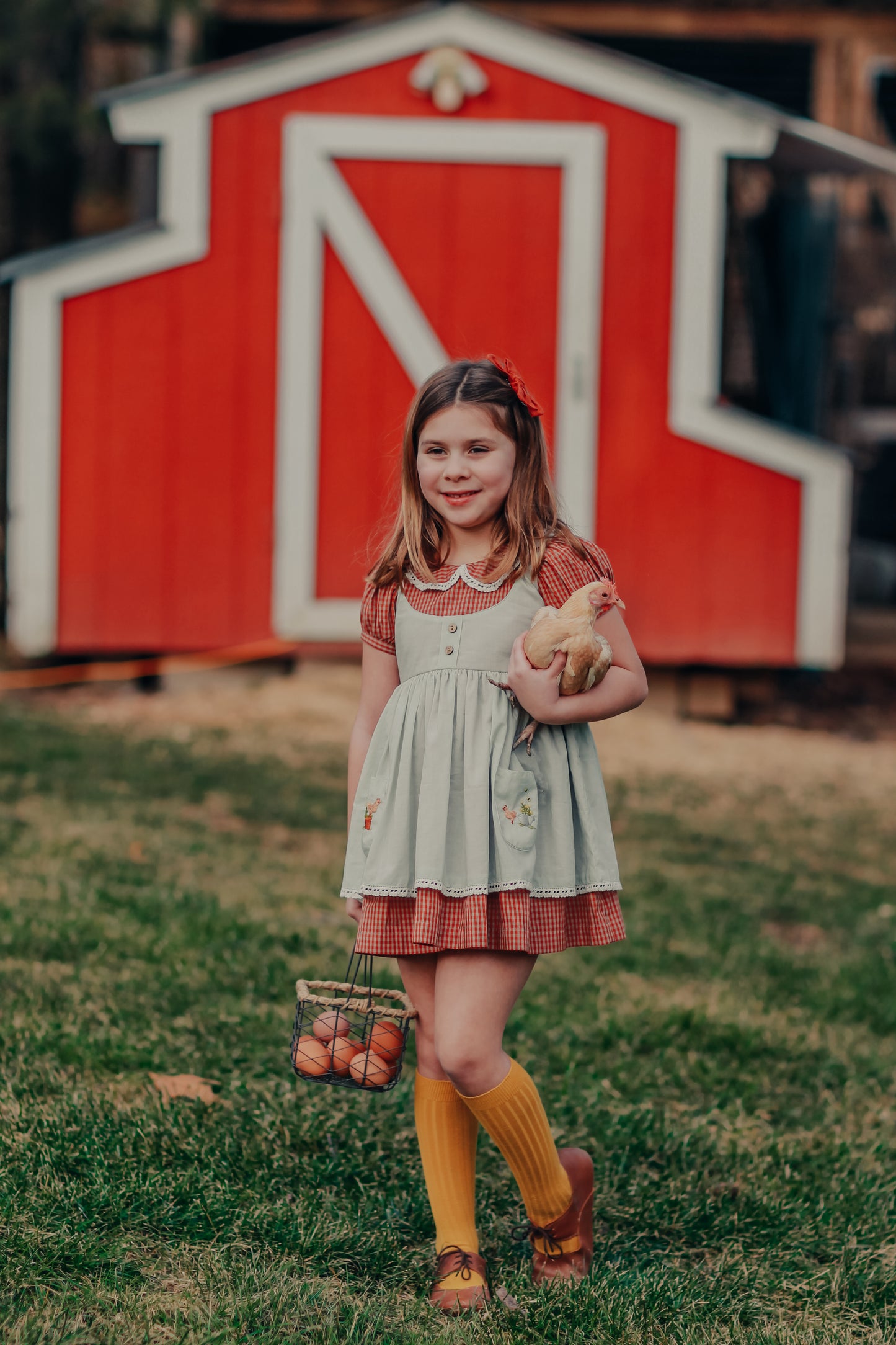 Two Roosters - Bushel and a Peck, Anniversary Dress
