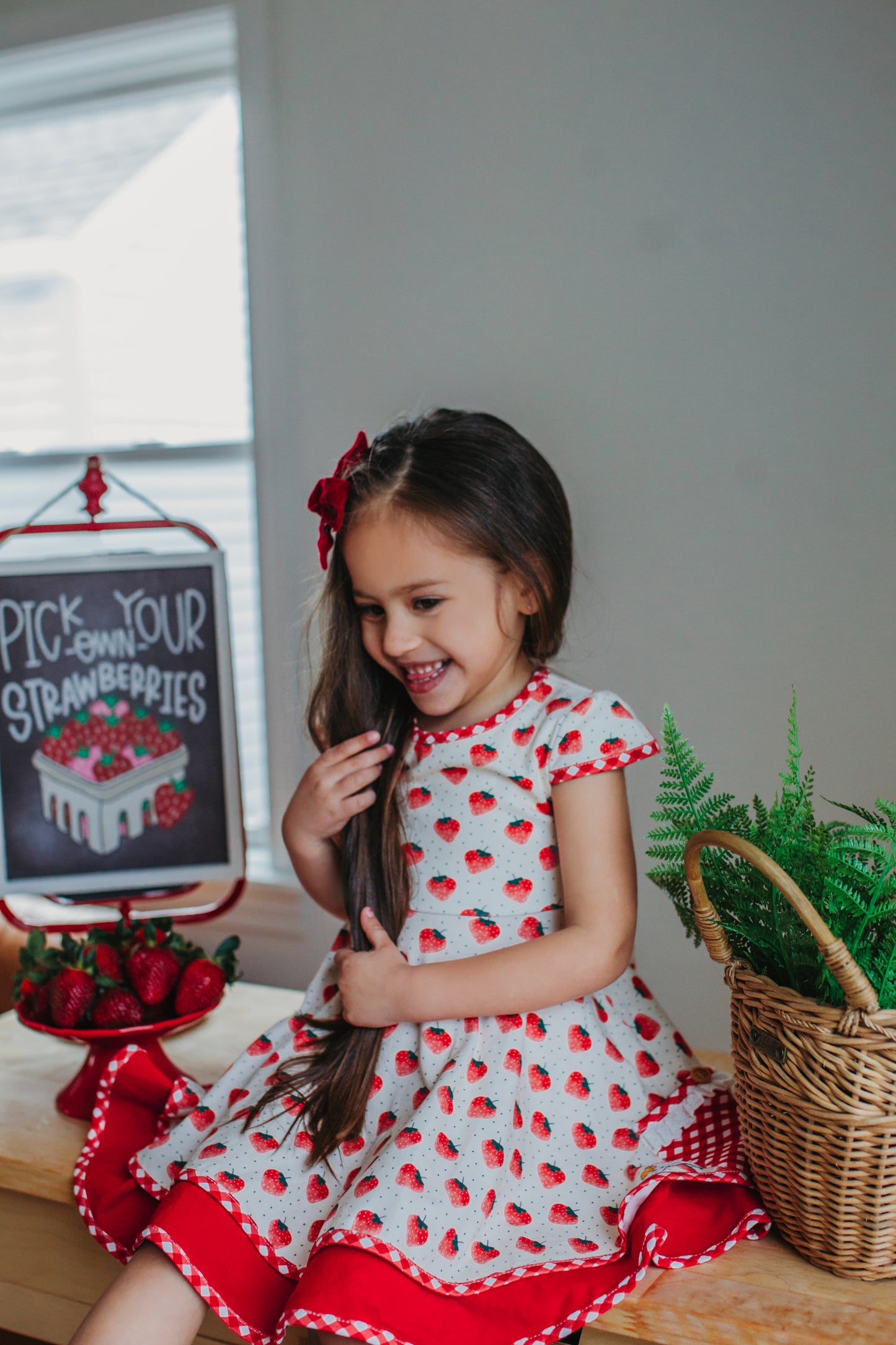 Cathryn's Berry Sweet Cotton Knit Dress