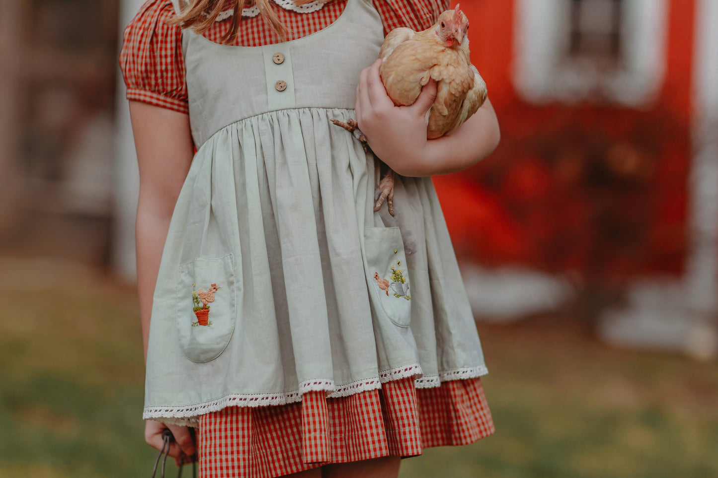 Two Roosters - Bushel and a Peck, Anniversary Dress