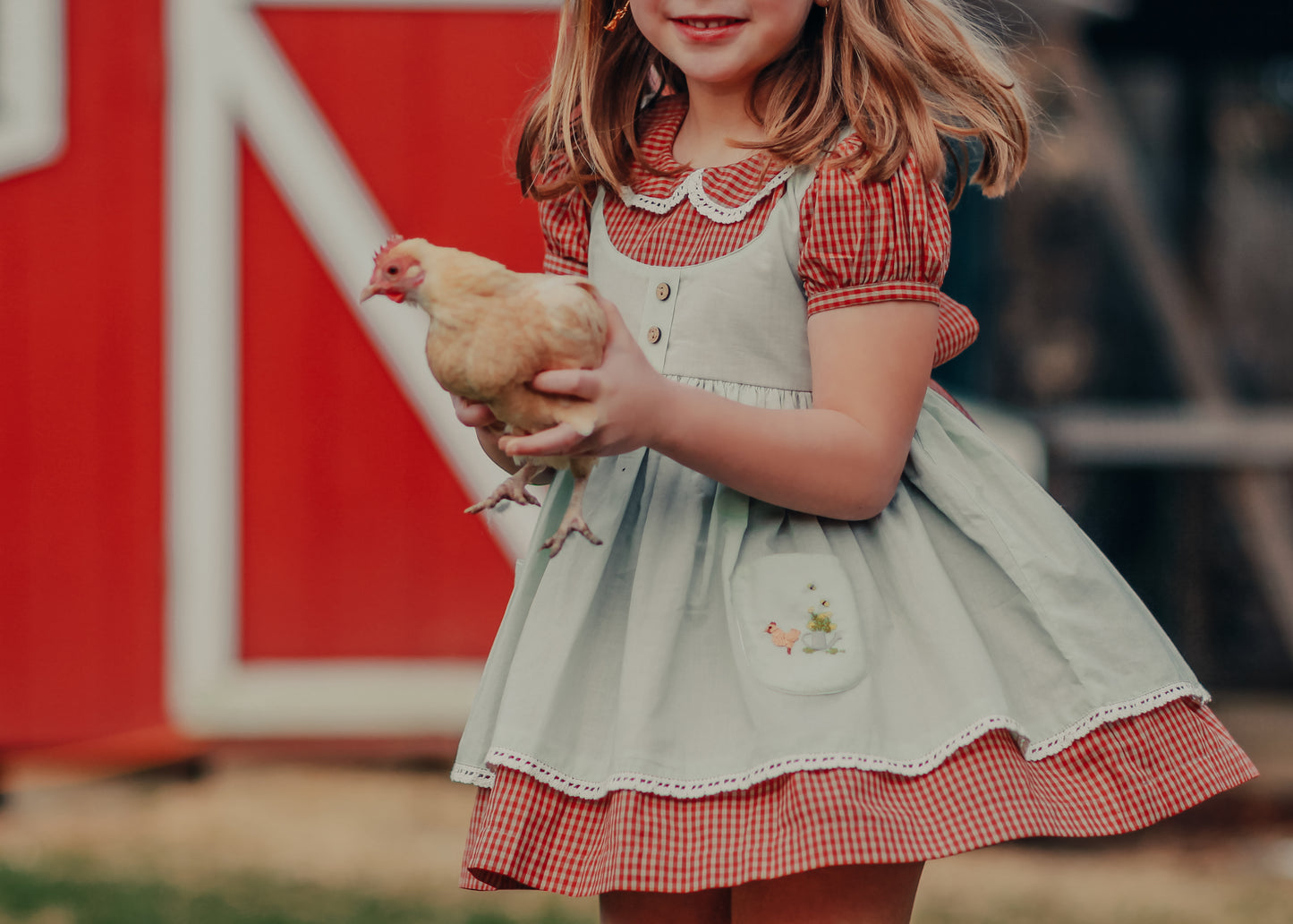 Two Roosters - Bushel and a Peck, Anniversary Dress