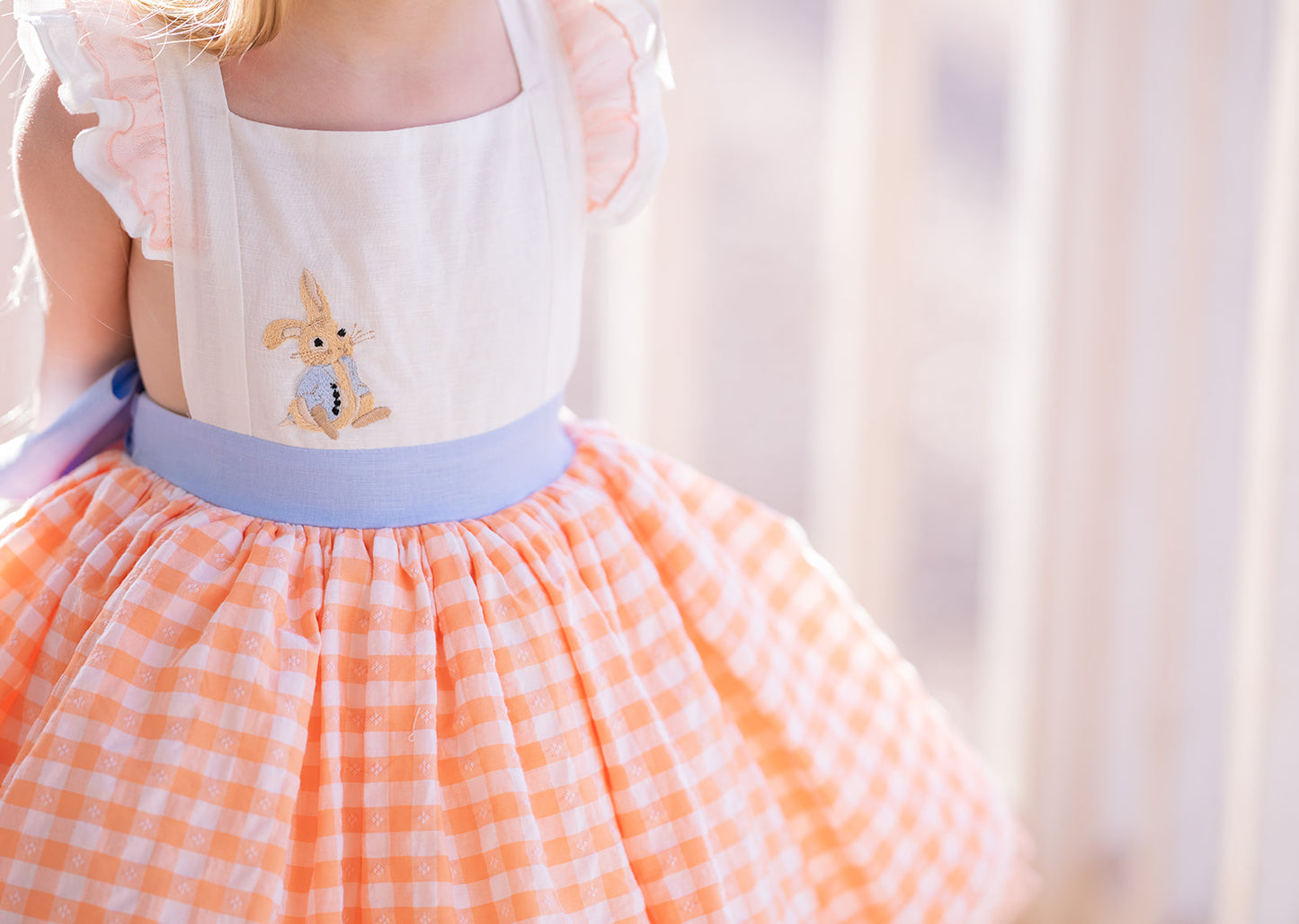 Clemmie's Carrots Vintage Orange Plaid Dress