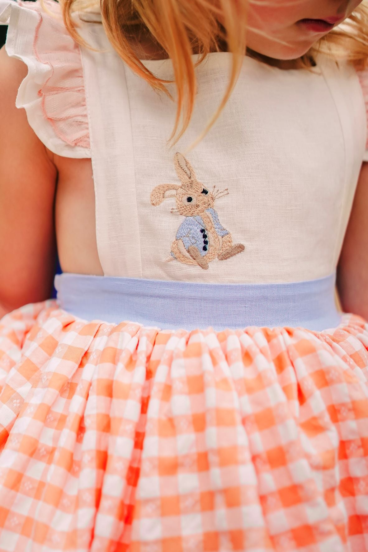 Clemmie's Carrots Vintage Orange Plaid Dress
