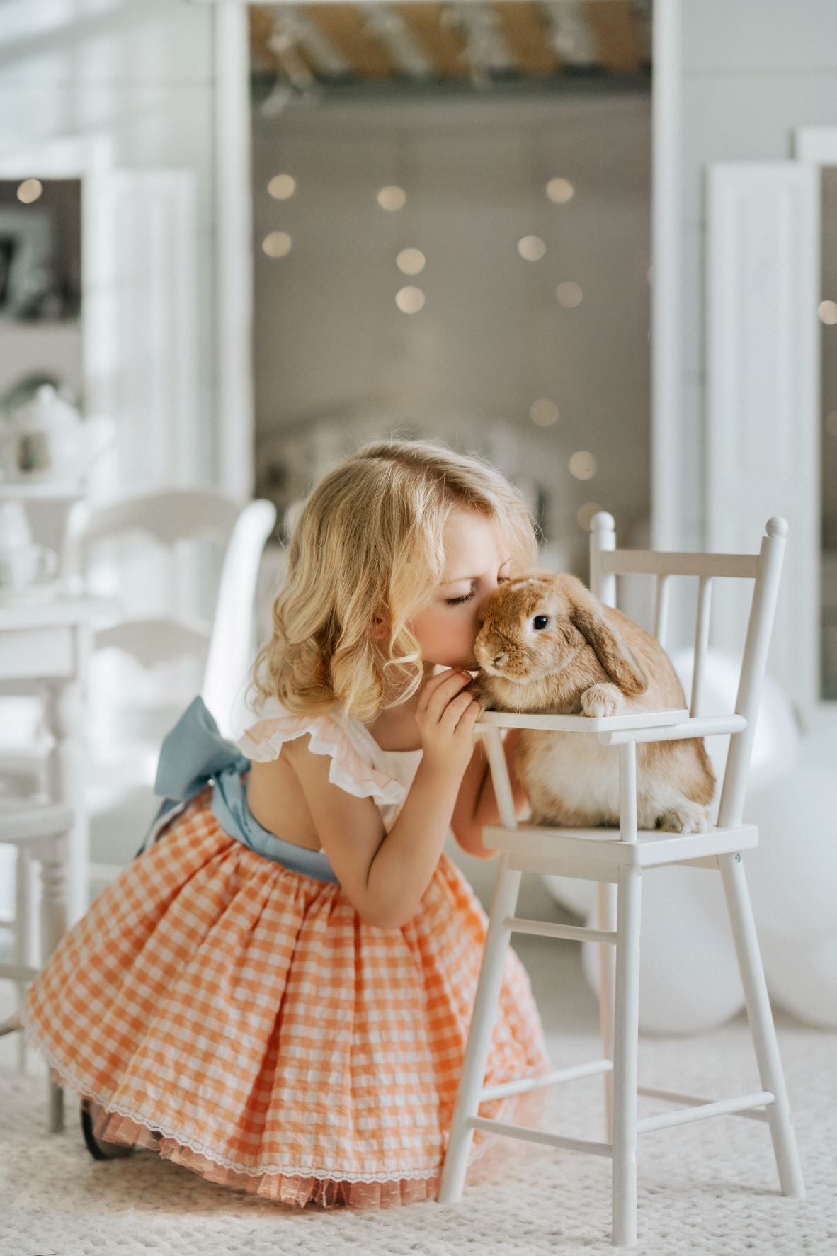 Clemmie's Carrots Vintage Orange Plaid Dress