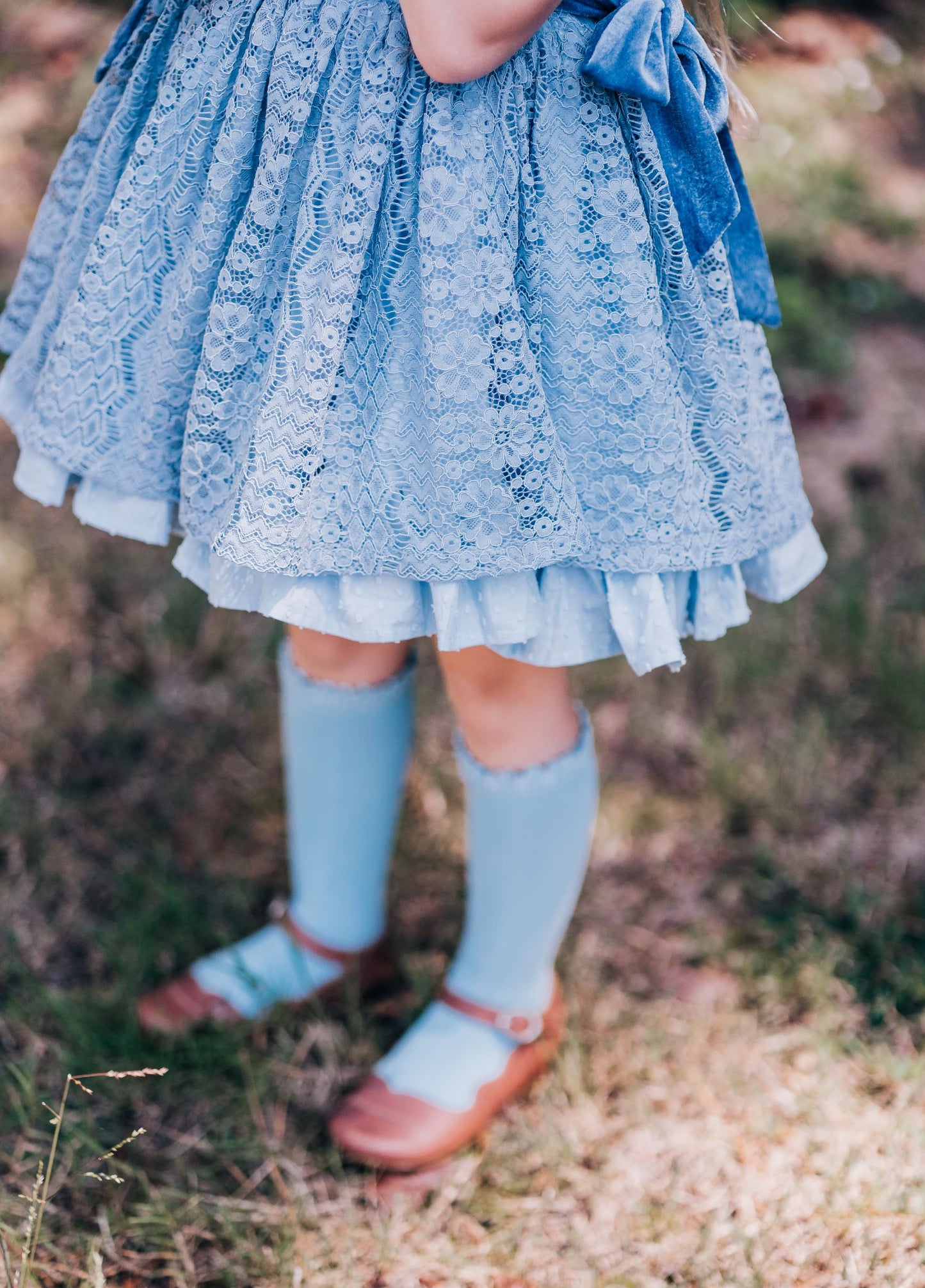 Riley's Vintage Blue Lace Pinafore