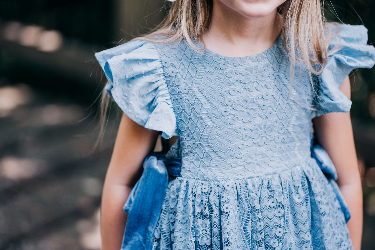 Riley's Vintage Blue Lace Pinafore