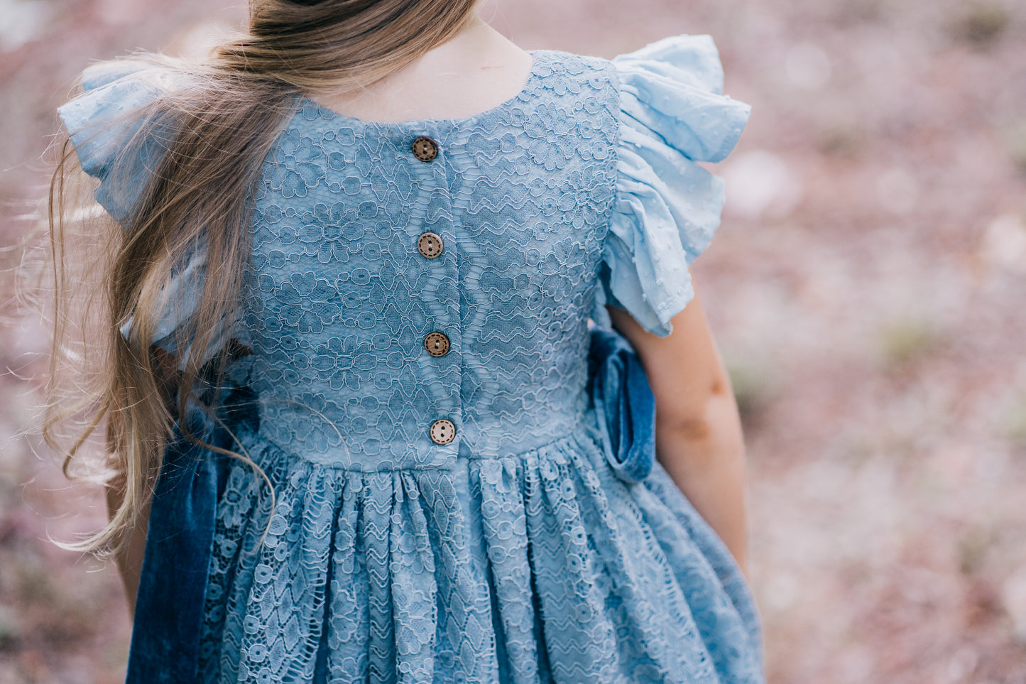 Riley's Vintage Blue Lace Pinafore
