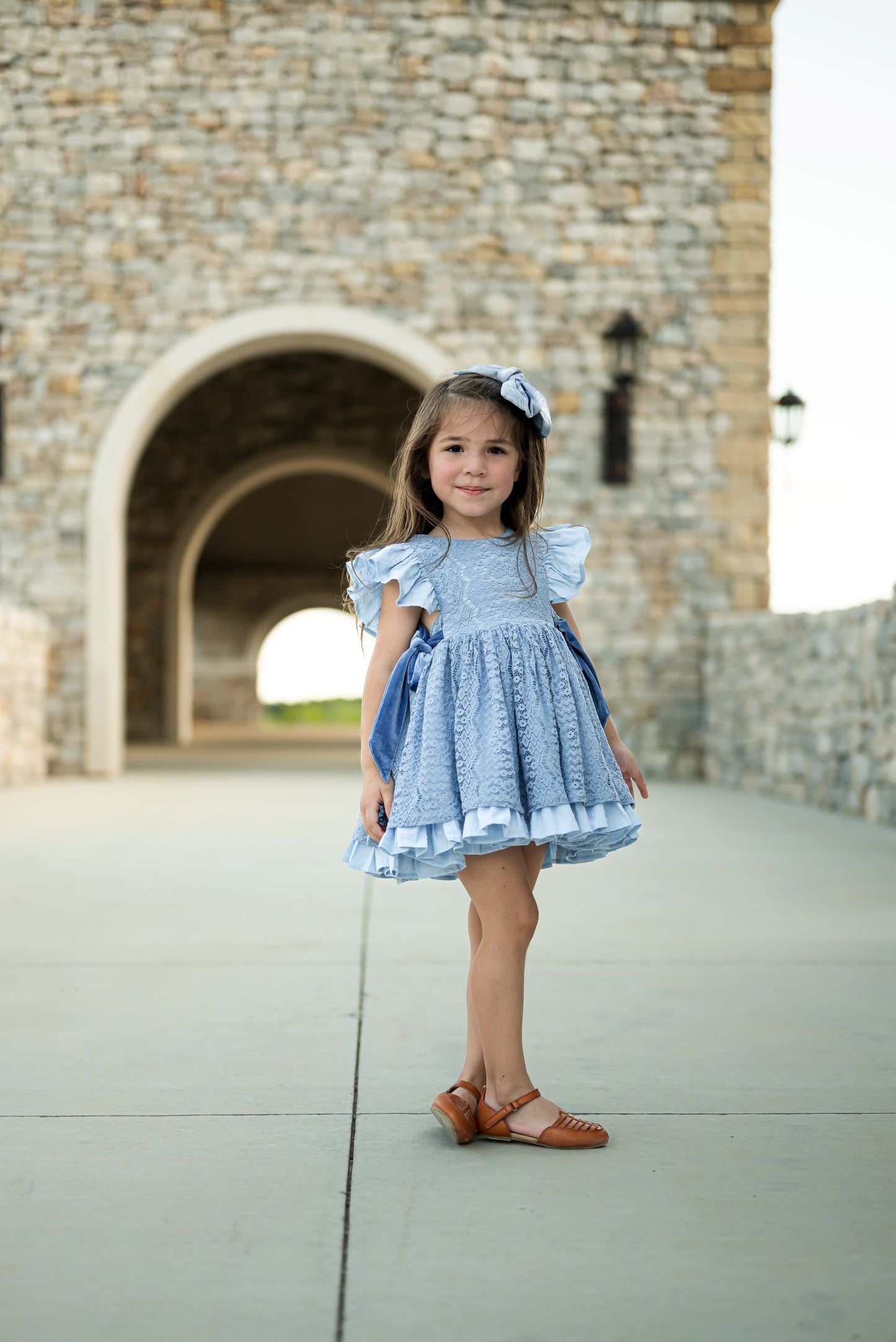 Riley's Vintage Blue Lace Pinafore