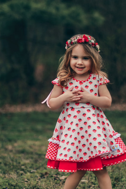 Cathryn's Berry Sweet Cotton Knit Dress