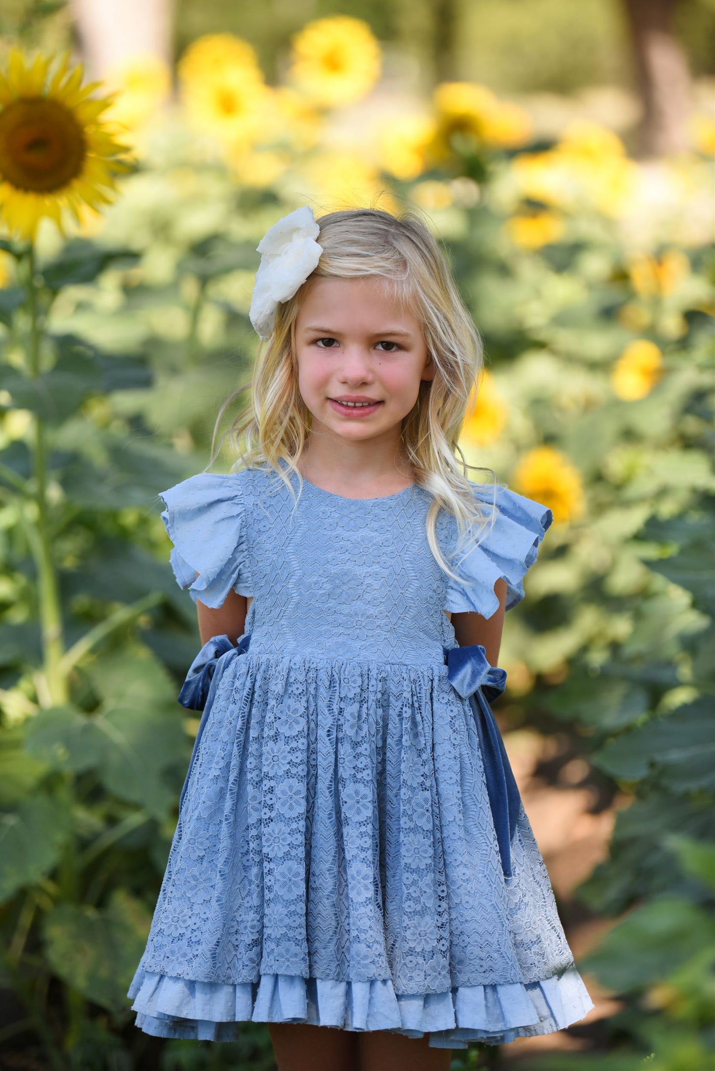 Riley's Vintage Blue Lace Pinafore