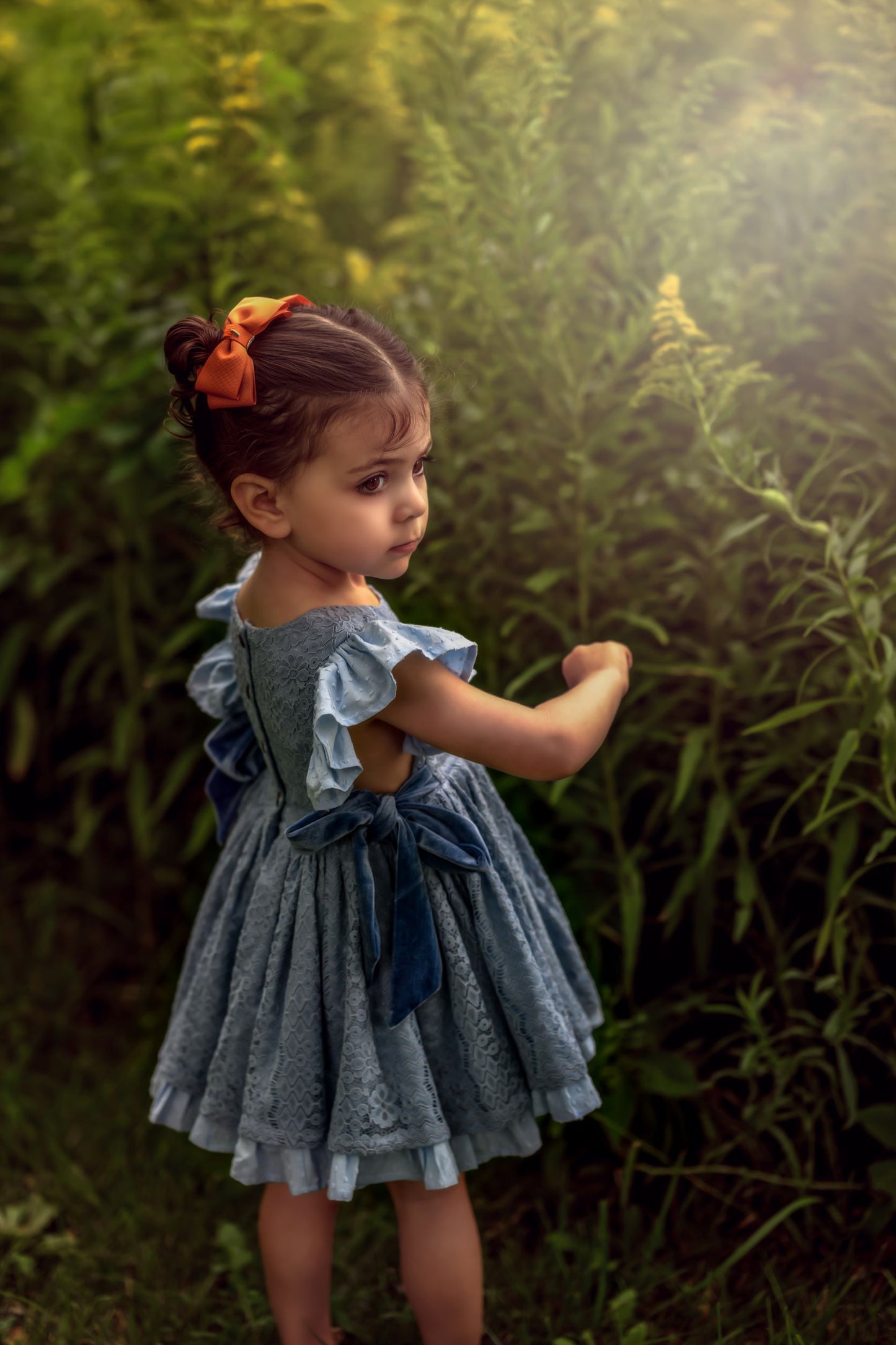 Riley's Vintage Blue Lace Pinafore