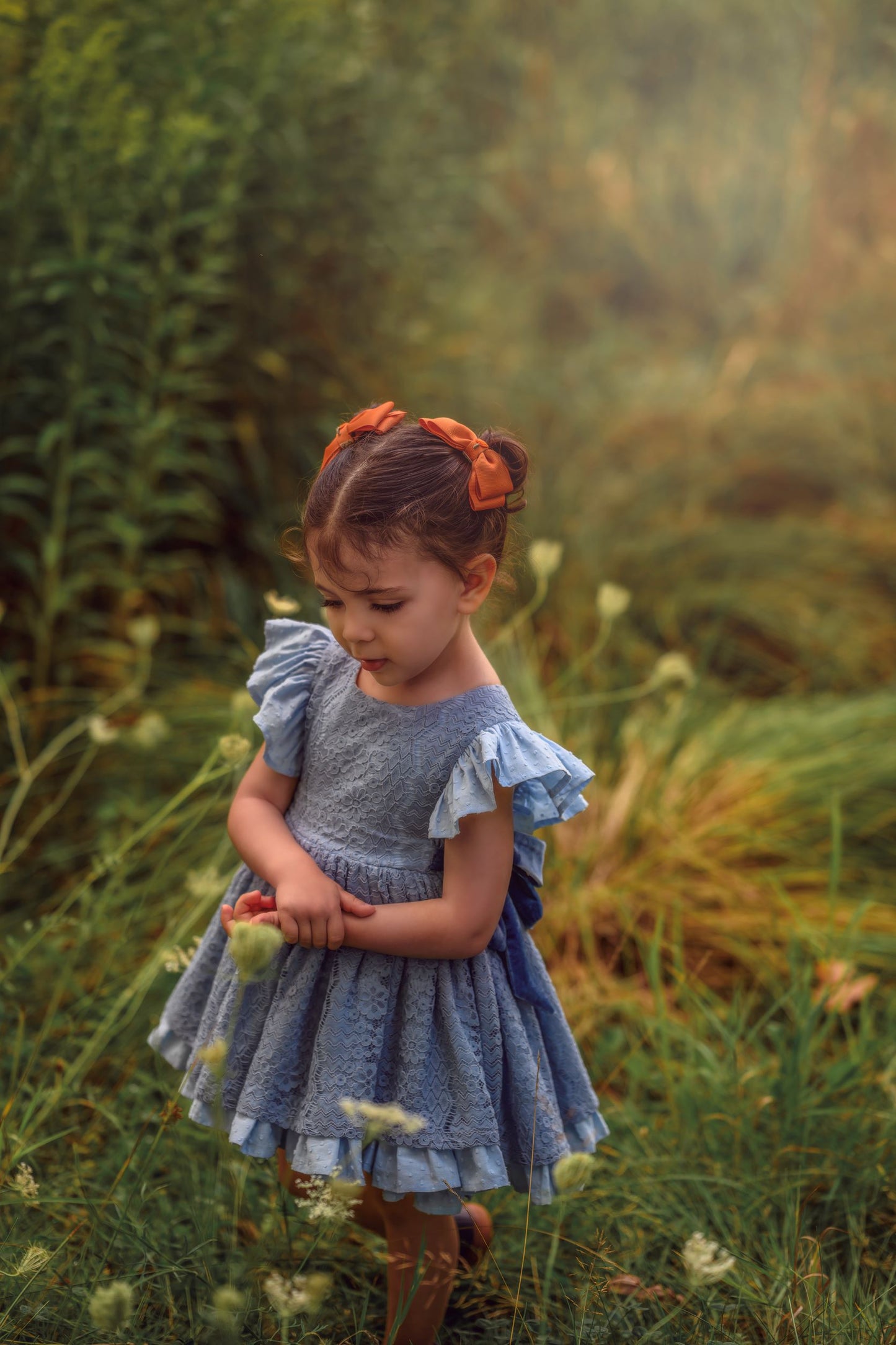 Riley's Vintage Blue Lace Pinafore