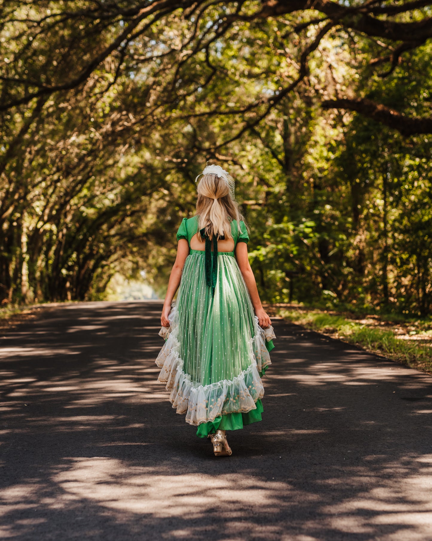 Analee's Enchanted Emerald Holiday Dress - ship on 12/13 Priority