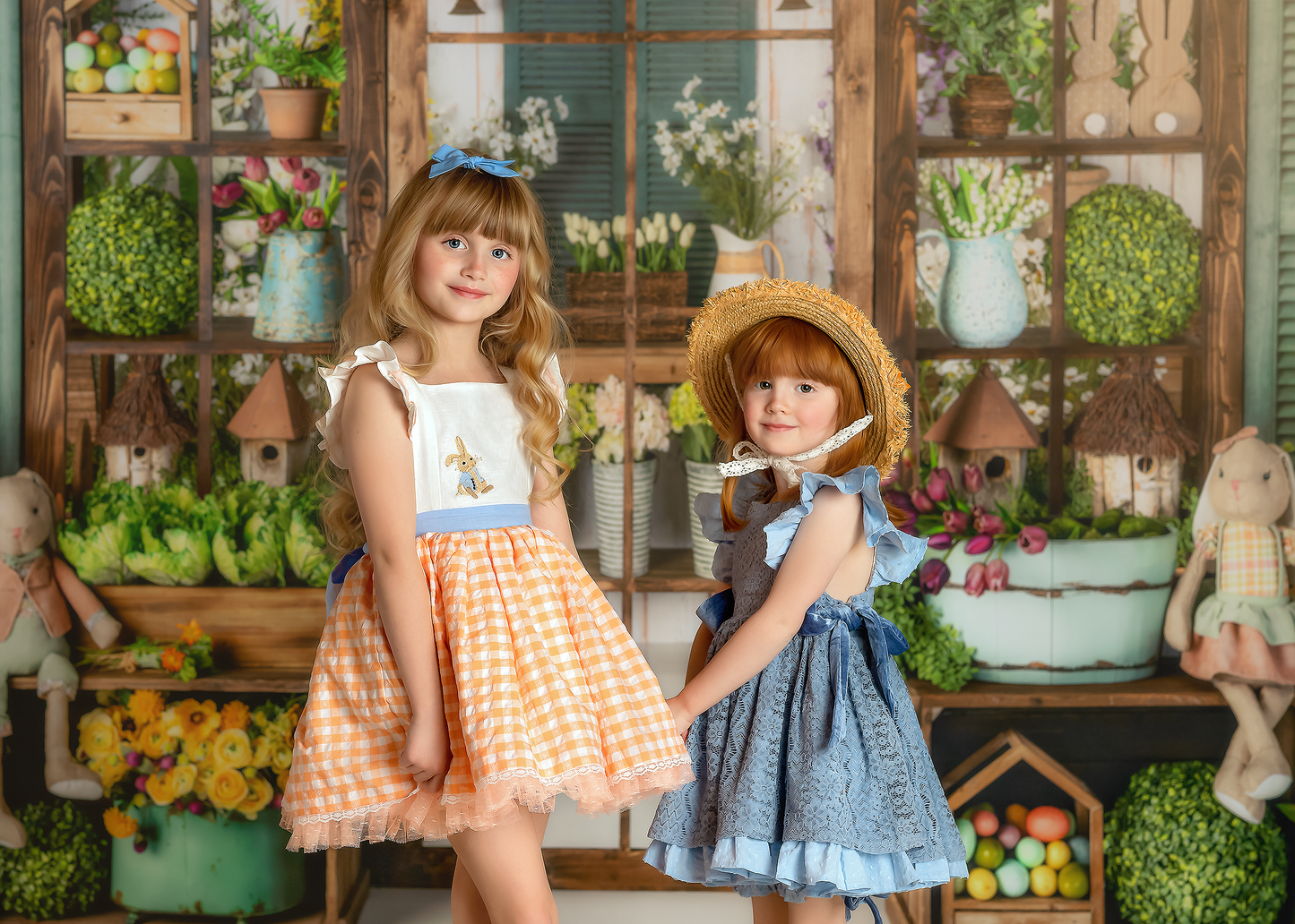 Clemmie's Carrots Vintage Orange Plaid Dress