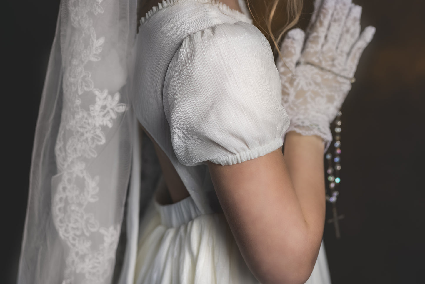 Valarie's Ivory Enchanted Hi-Low Maxi dress