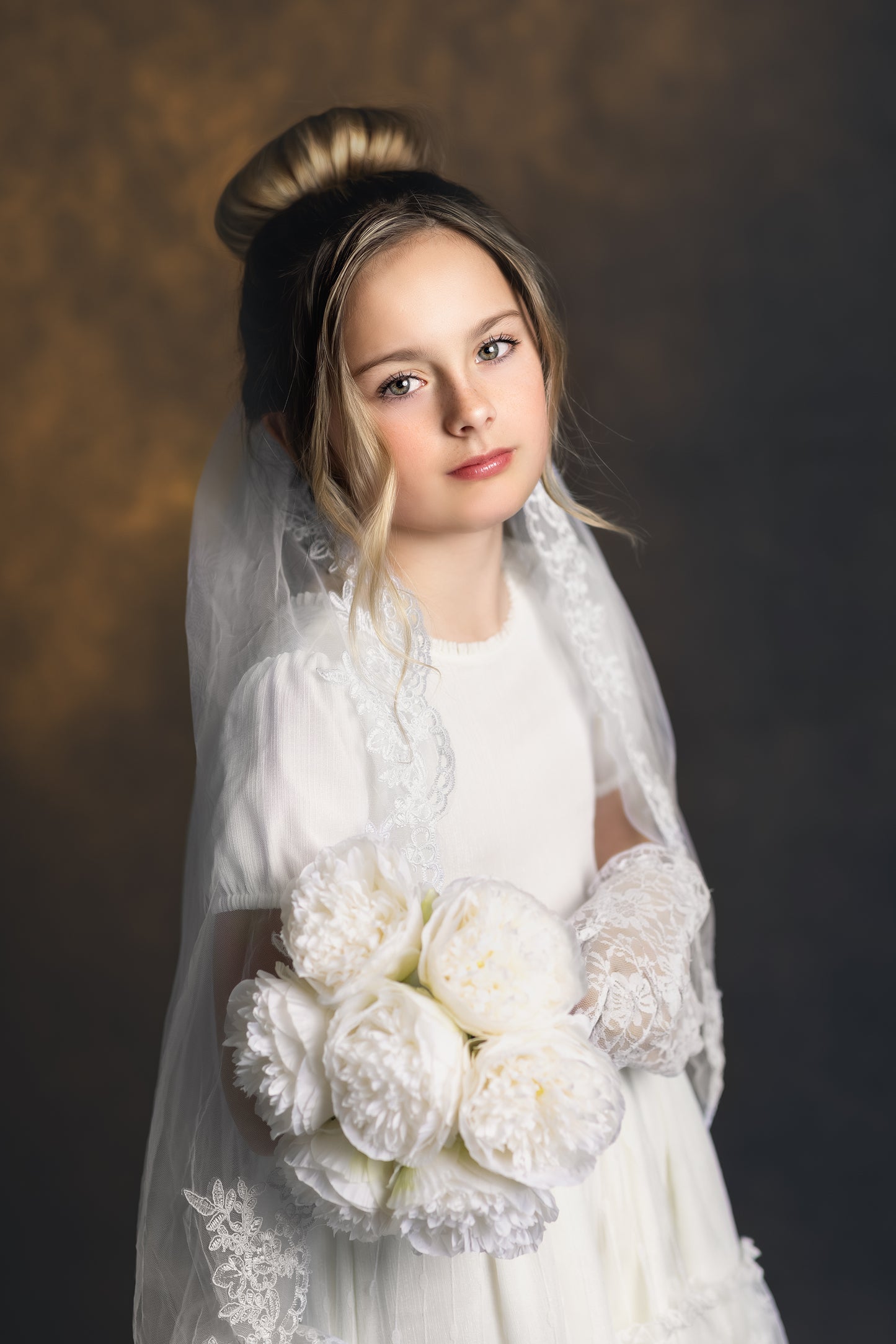 Valarie's Ivory Enchanted Hi-Low Maxi dress