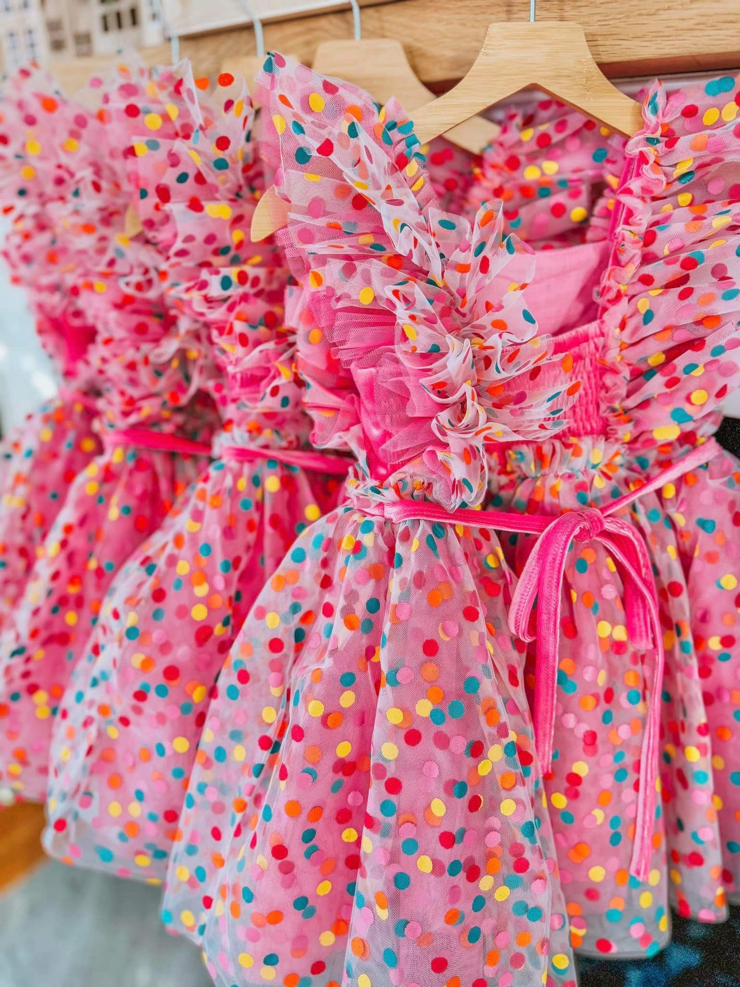 PREORDER - Millie's Confetti Party Pink Dress - PREORDER