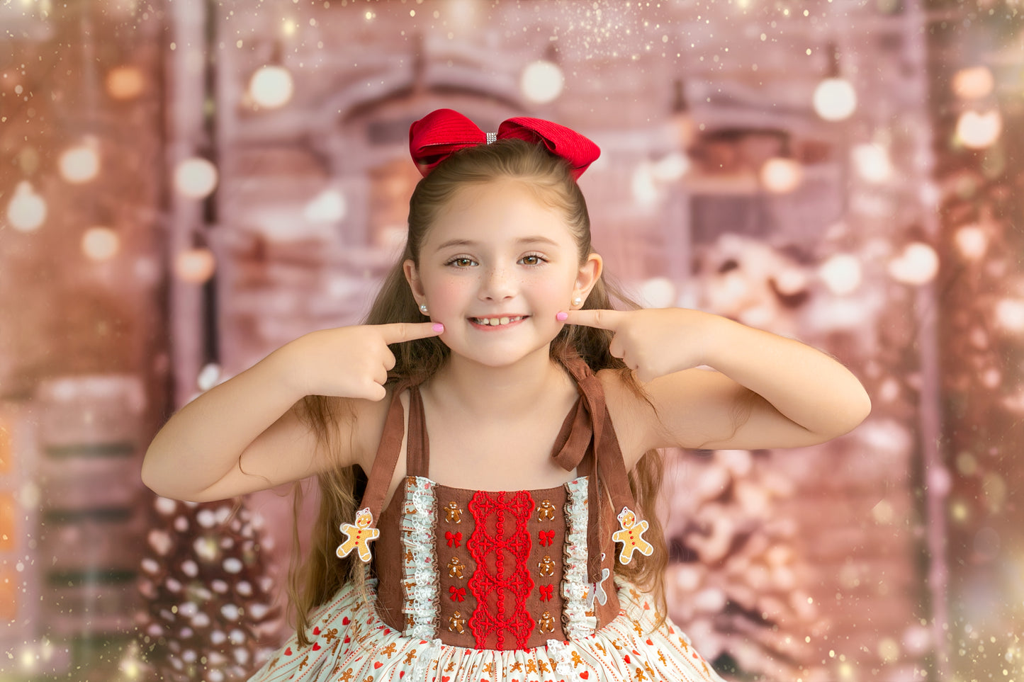 Mrs. Claus Little Baker Pettiskirt Dress - PREORDER