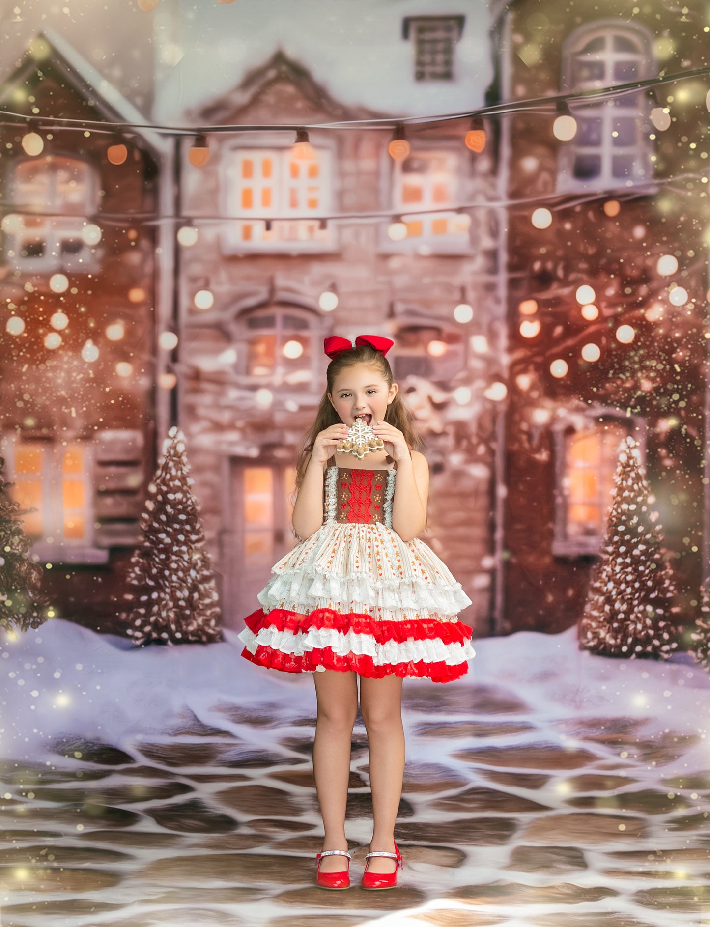Mrs. Claus Little Baker Pettiskirt Dress - PREORDER