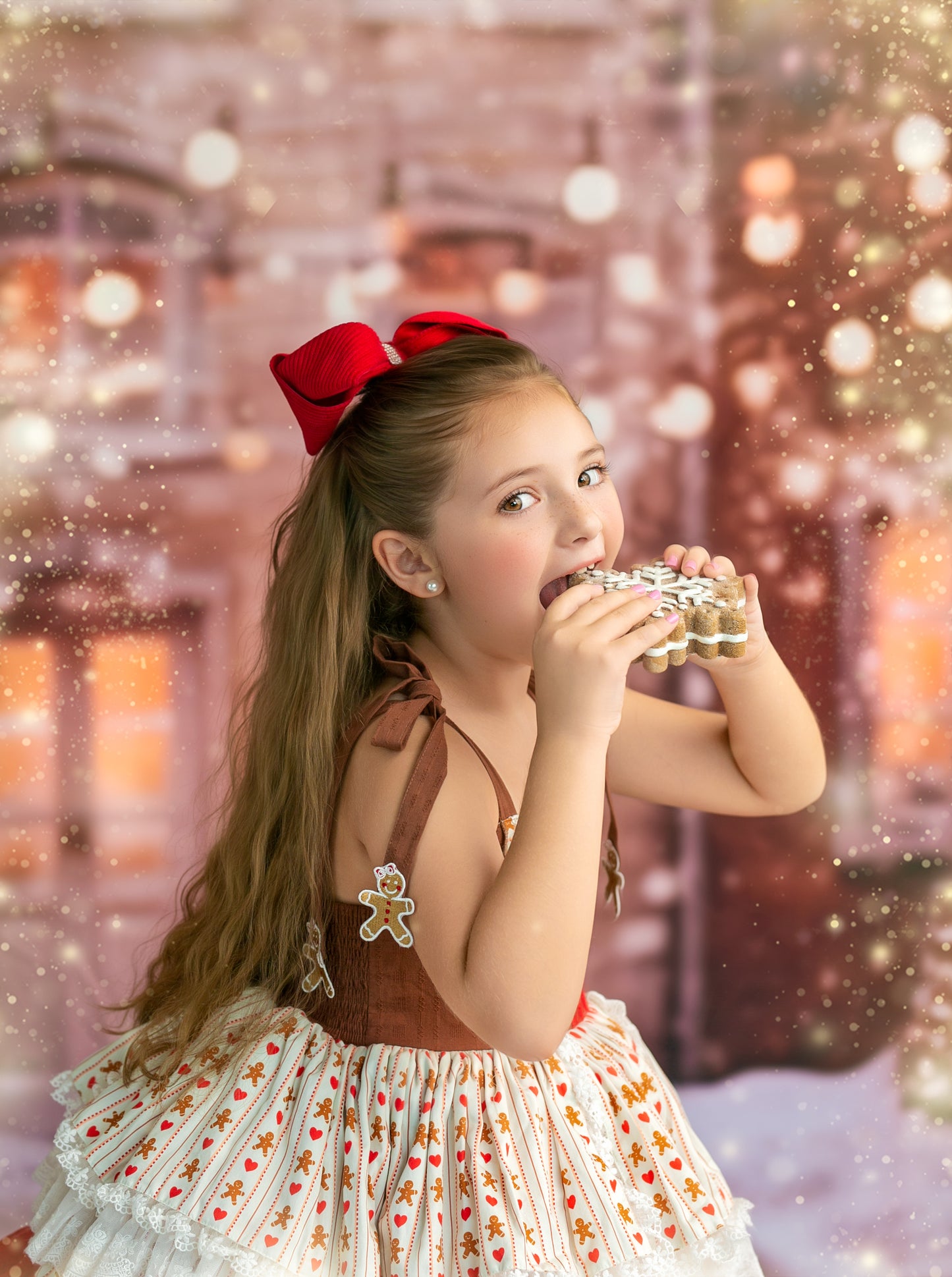 Mrs. Claus Little Baker Pettiskirt Dress - PREORDER
