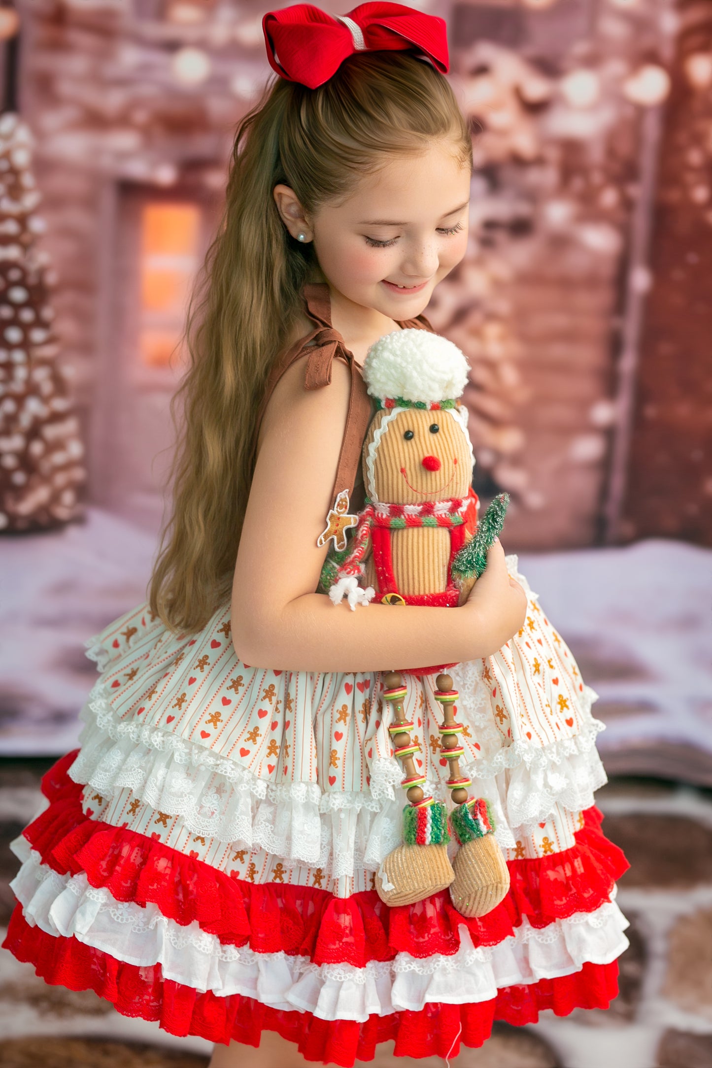 Mrs. Claus Little Baker Pettiskirt Dress - PREORDER