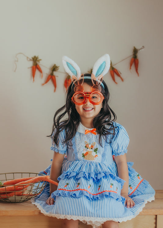 Luna's Bluebell Bunny Pettiskirt Dress and Bloomers - PREORDER