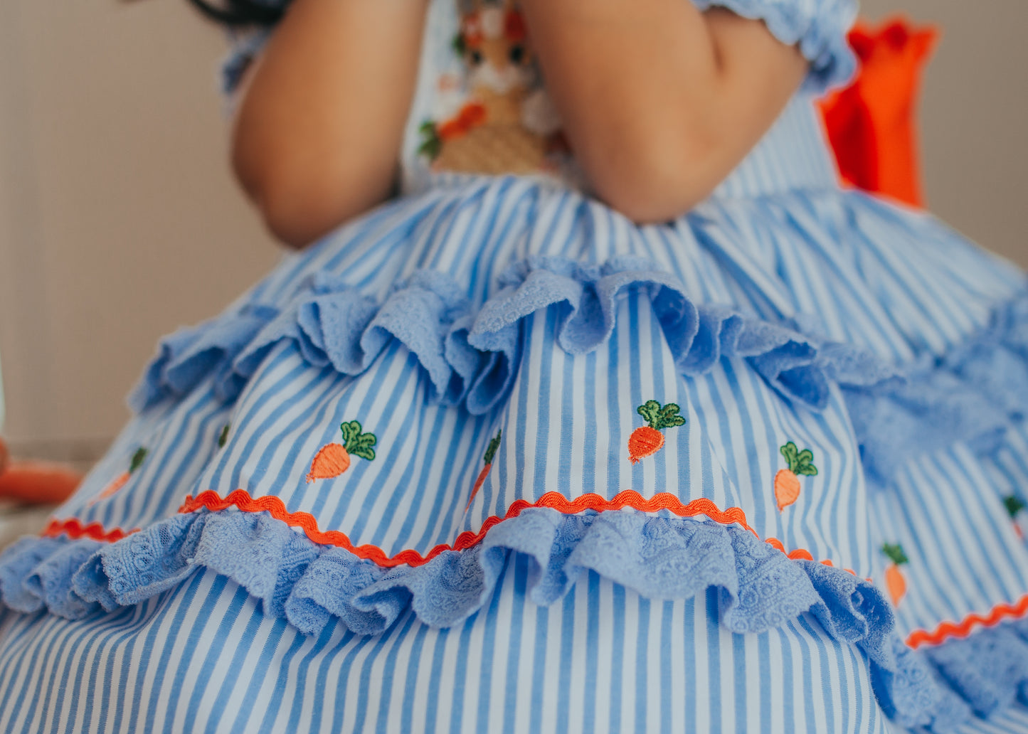 Luna's Bluebell Bunny Pettiskirt Dress and Bloomers - PREORDER