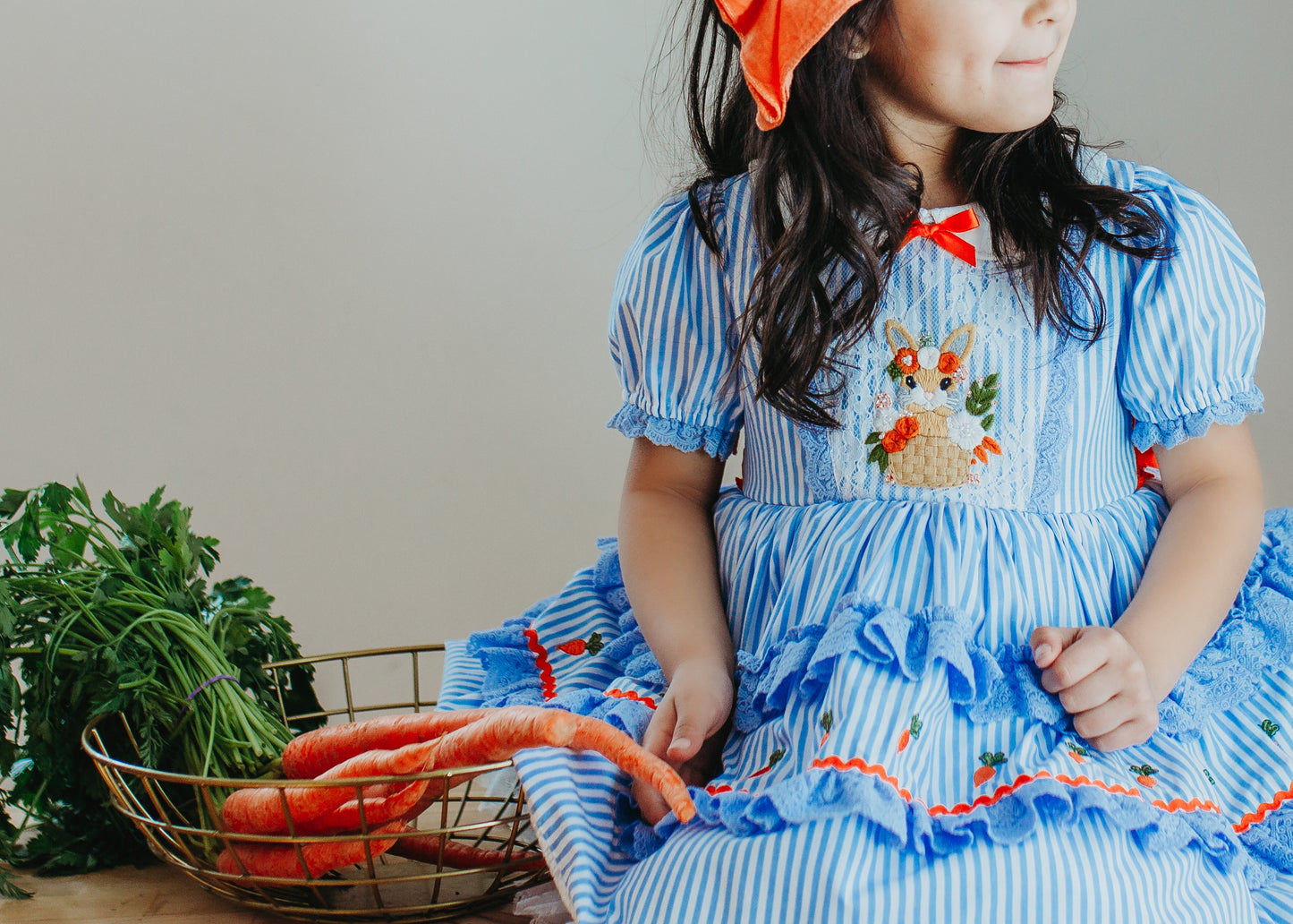 Luna's Bluebell Bunny Pettiskirt Dress and Bloomers - PREORDER