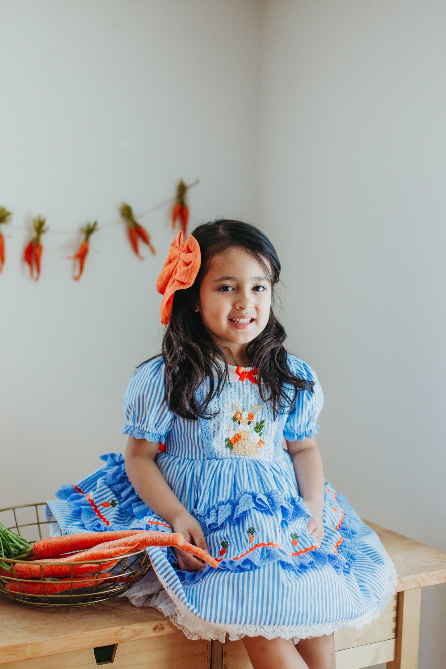 Luna's Bluebell Bunny Pettiskirt Dress and Bloomers - PREORDER