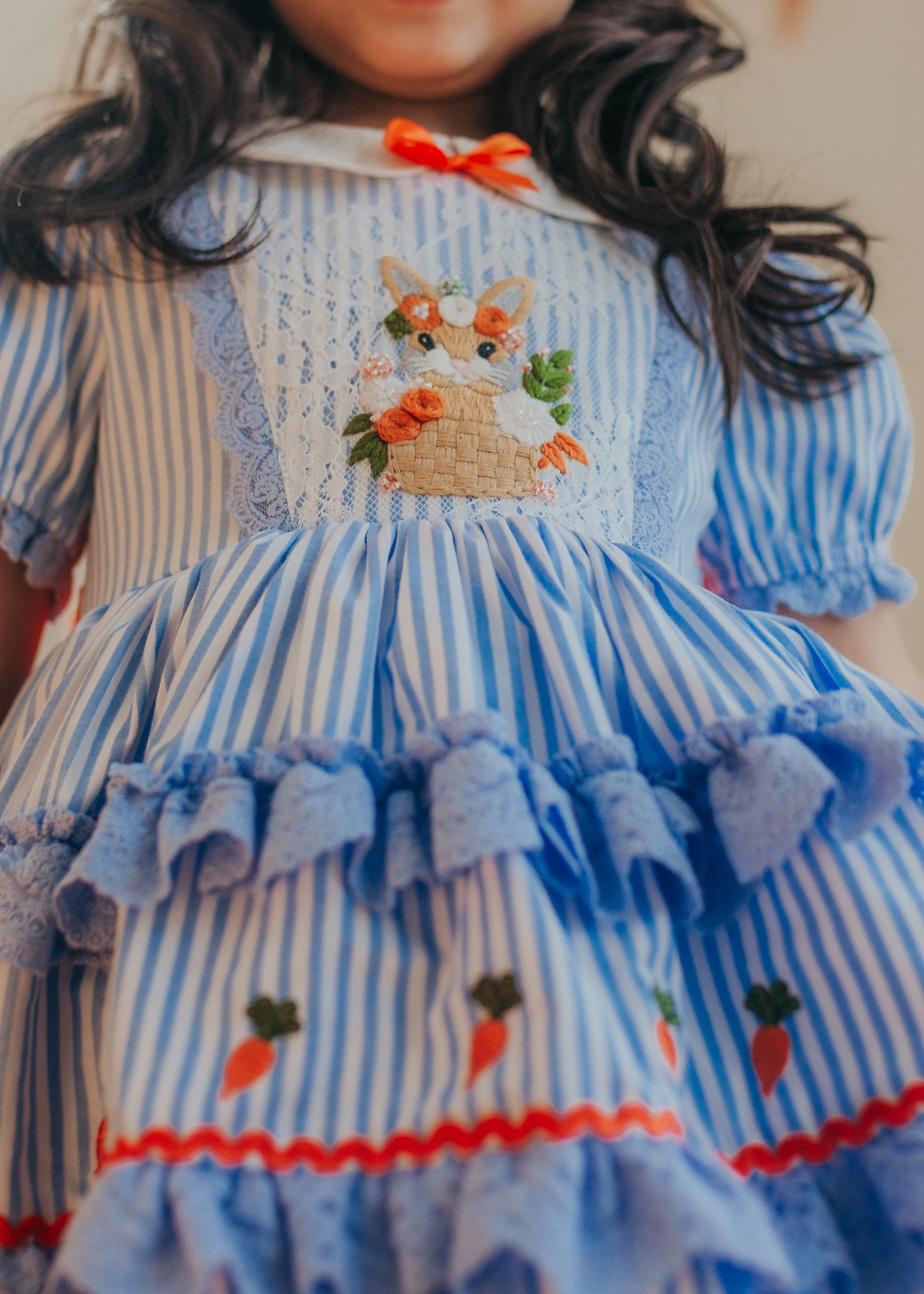 Luna's Bluebell Bunny Pettiskirt Dress and Bloomers - PREORDER