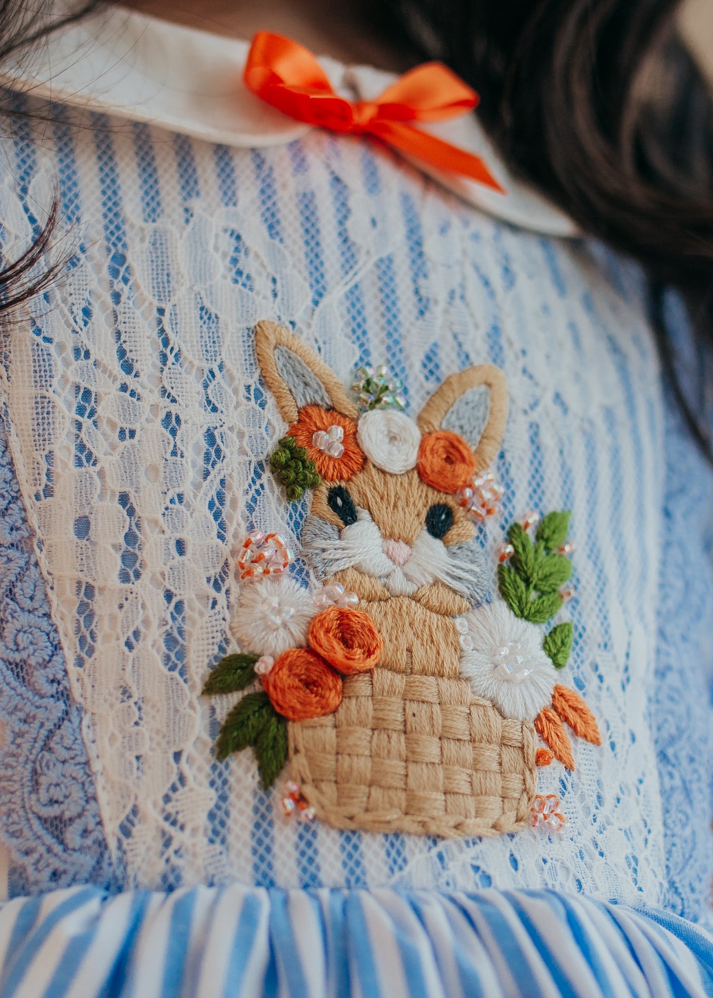 Luna's Bluebell Bunny Pettiskirt Dress and Bloomers - PREORDER