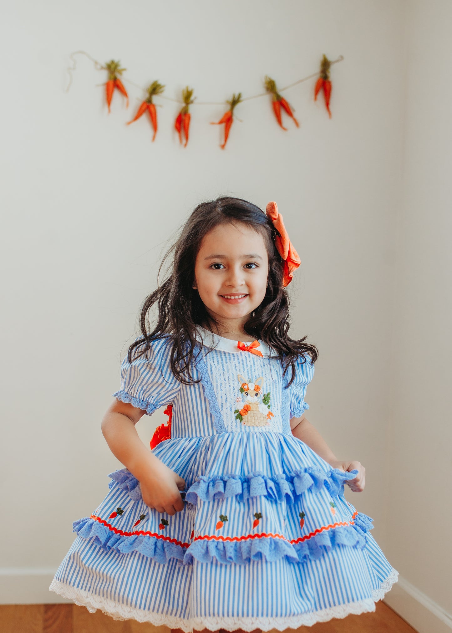 Luna's Bluebell Bunny Pettiskirt Dress and Bloomers - PREORDER