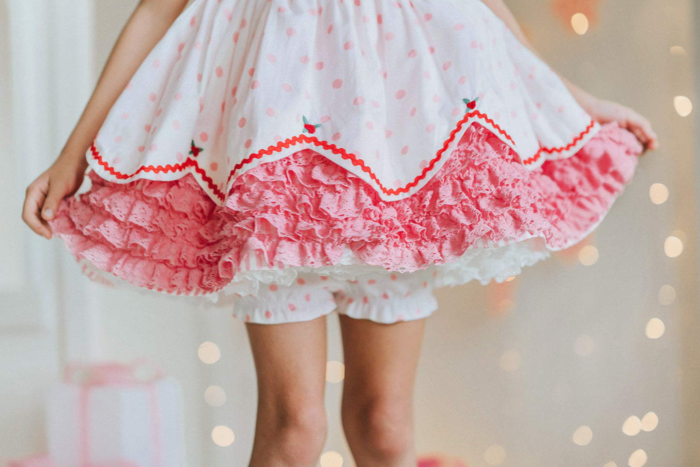Pink Peppermint Santa Pettiskirt Dress - PREORDER