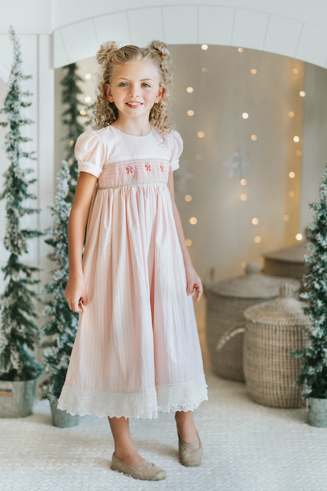 Frosted Gingerbread Heirloom Vintage Lounge Gown - PREORDER