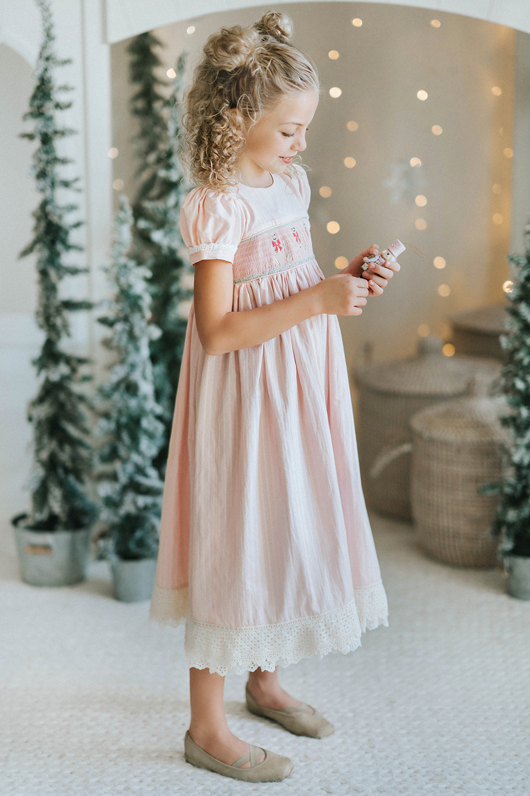 Frosted Gingerbread Heirloom Vintage Lounge Gown - PREORDER