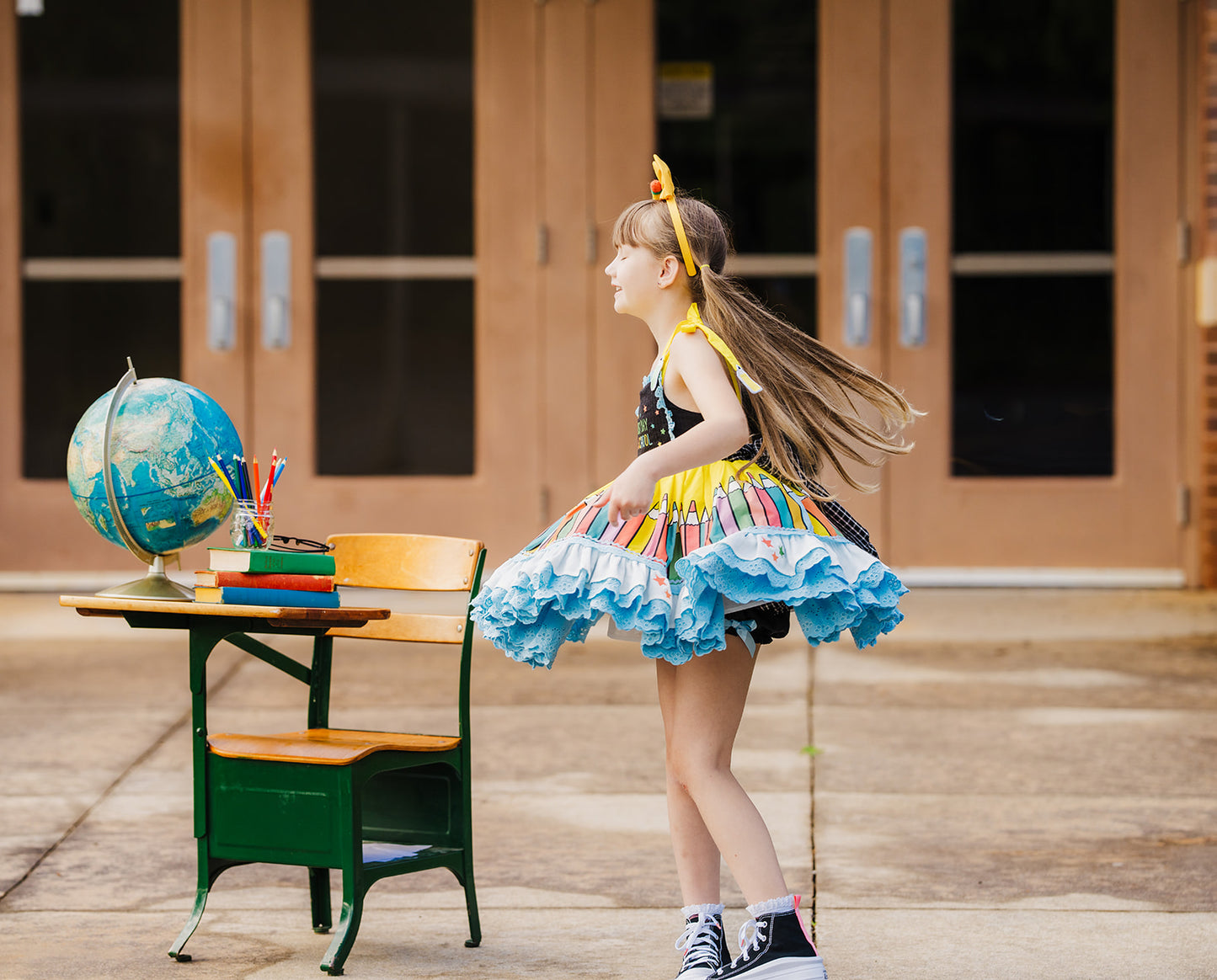 The Star Student Pettiskirt Dress - PREORDER WITH EMBROIDERY
