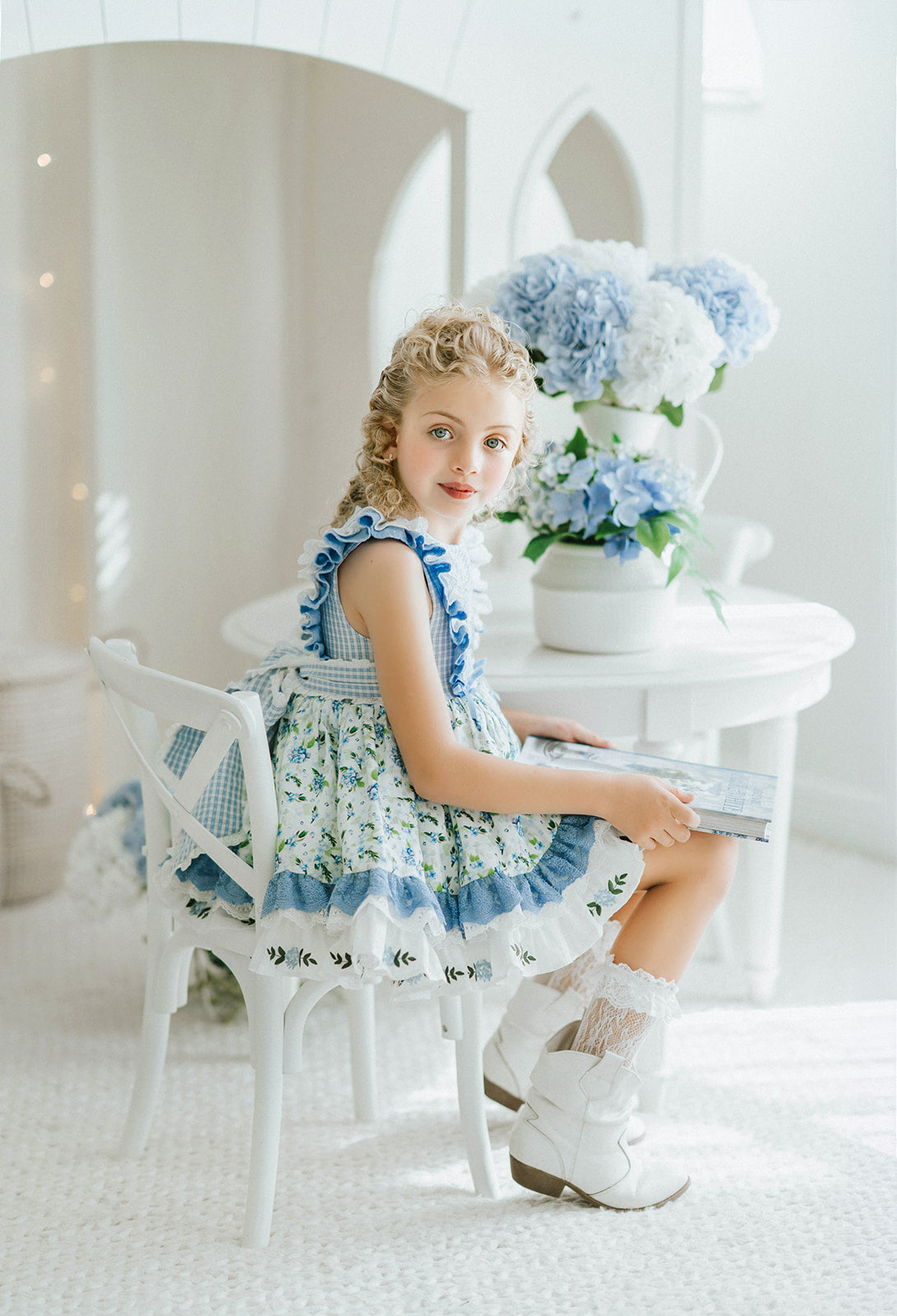 Sweet Hydrangea Lace Dress - PREORDER