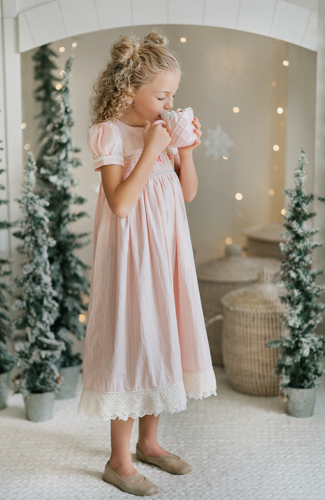 Frosted Gingerbread Heirloom Vintage Lounge Gown - PREORDER