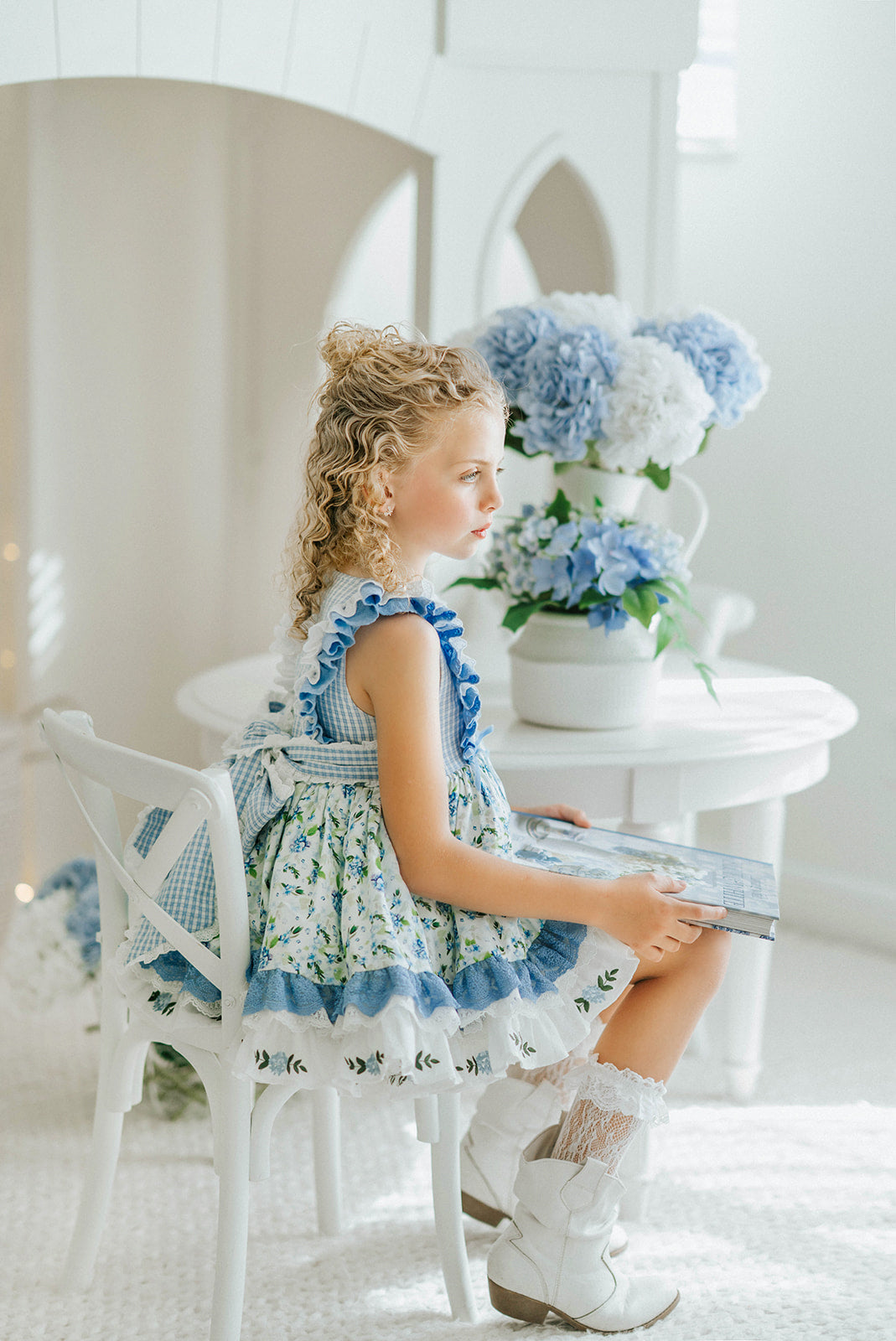 Sweet Hydrangea Lace Dress - PREORDER
