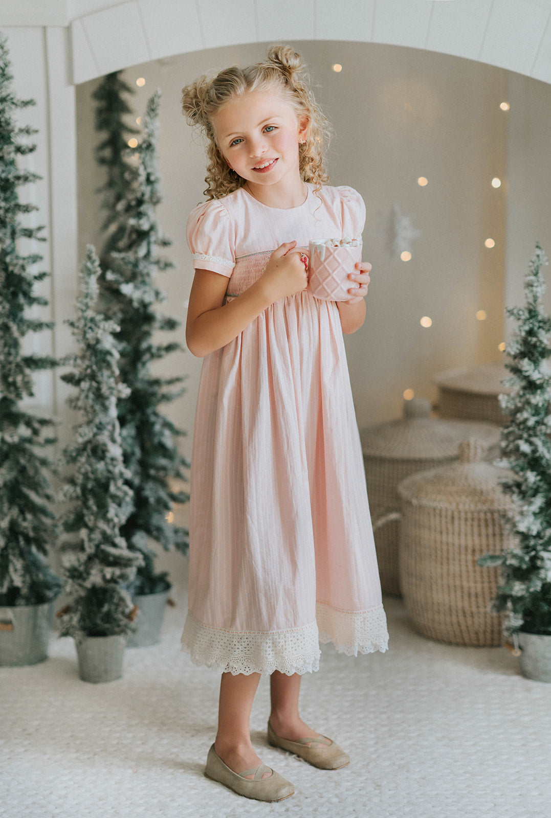 Frosted Gingerbread Heirloom Vintage Lounge Gown - PREORDER