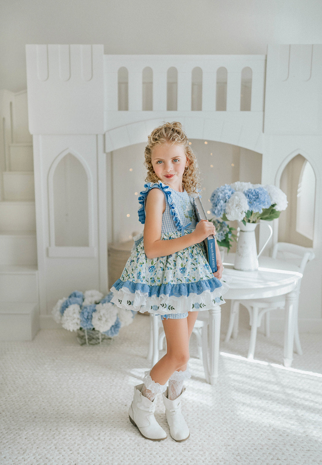 Sweet Hydrangea Lace Dress - PREORDER