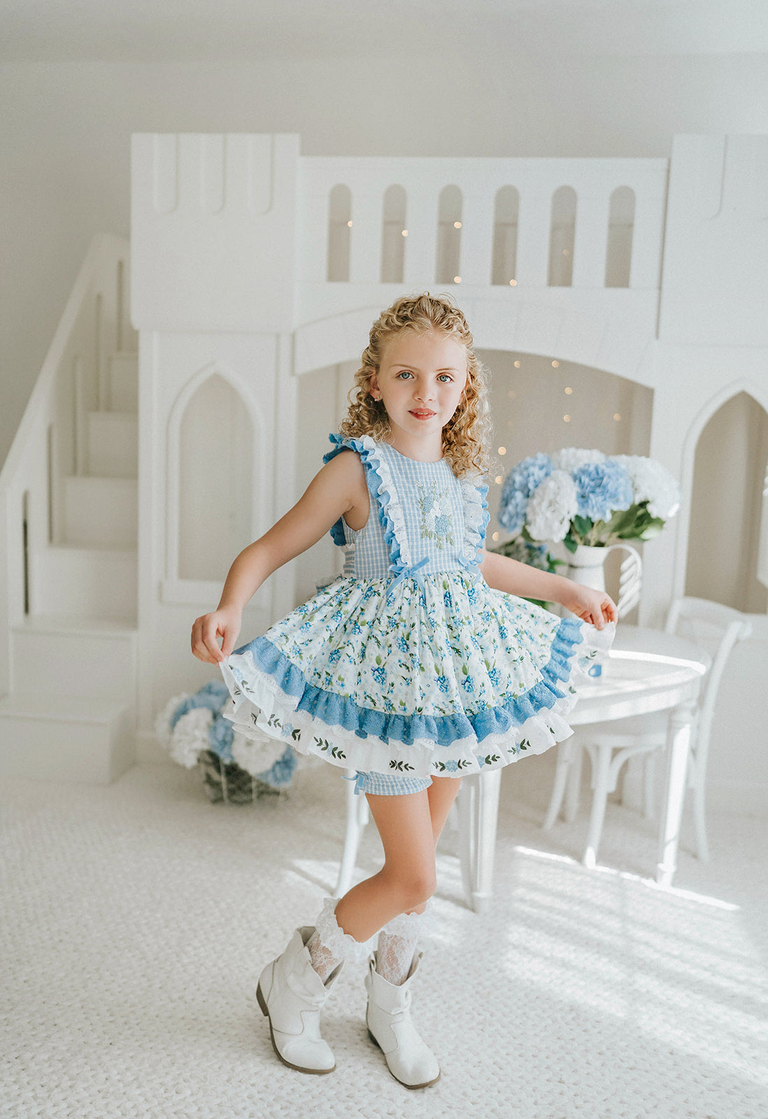 Sweet Hydrangea Lace Dress - PREORDER
