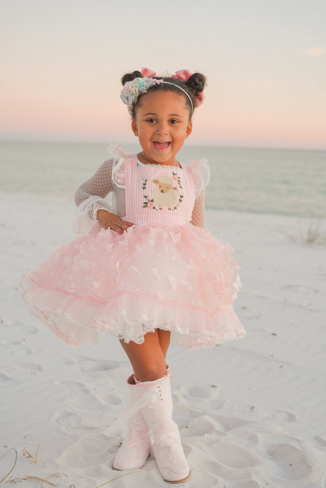 Lola's Little Lamb Pettiskirt Dress - PREORDER