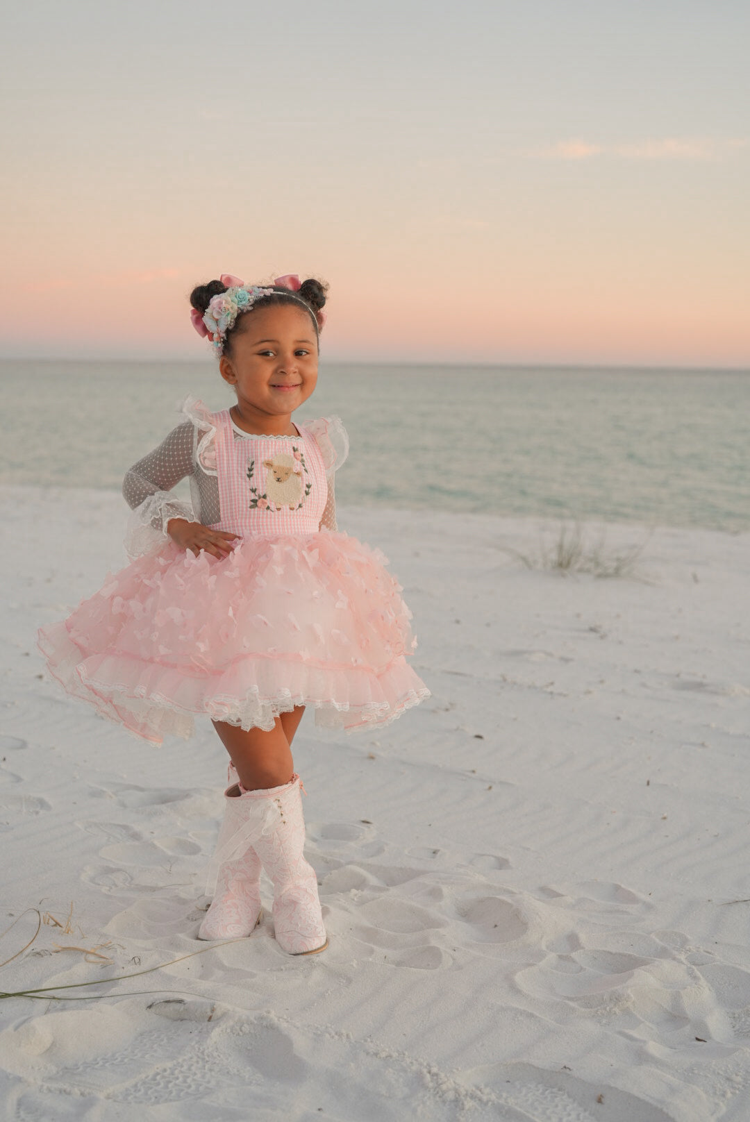 Lola's Little Lamb Pettiskirt Dress - PREORDER