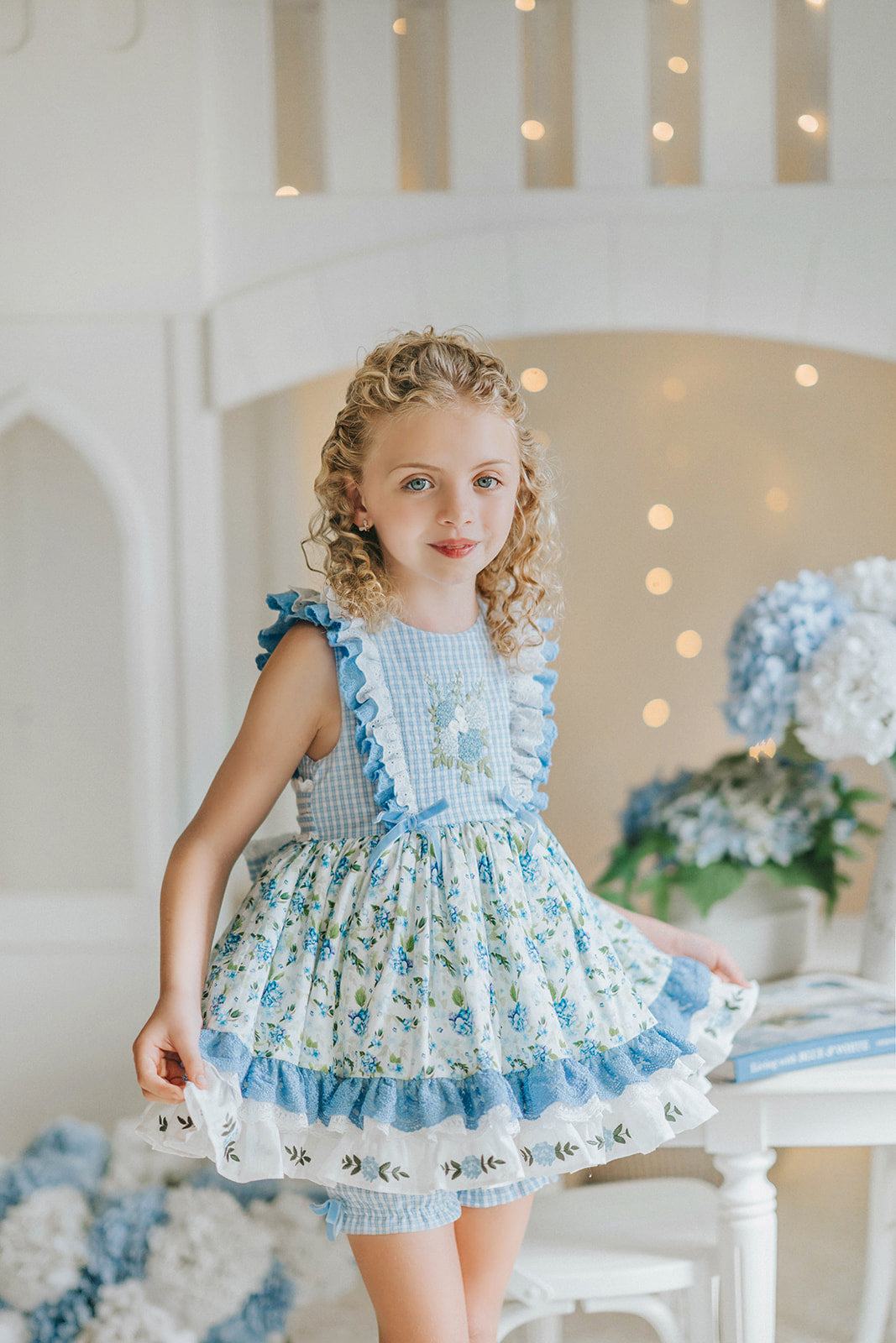 Sweet Hydrangea Lace Dress - PREORDER