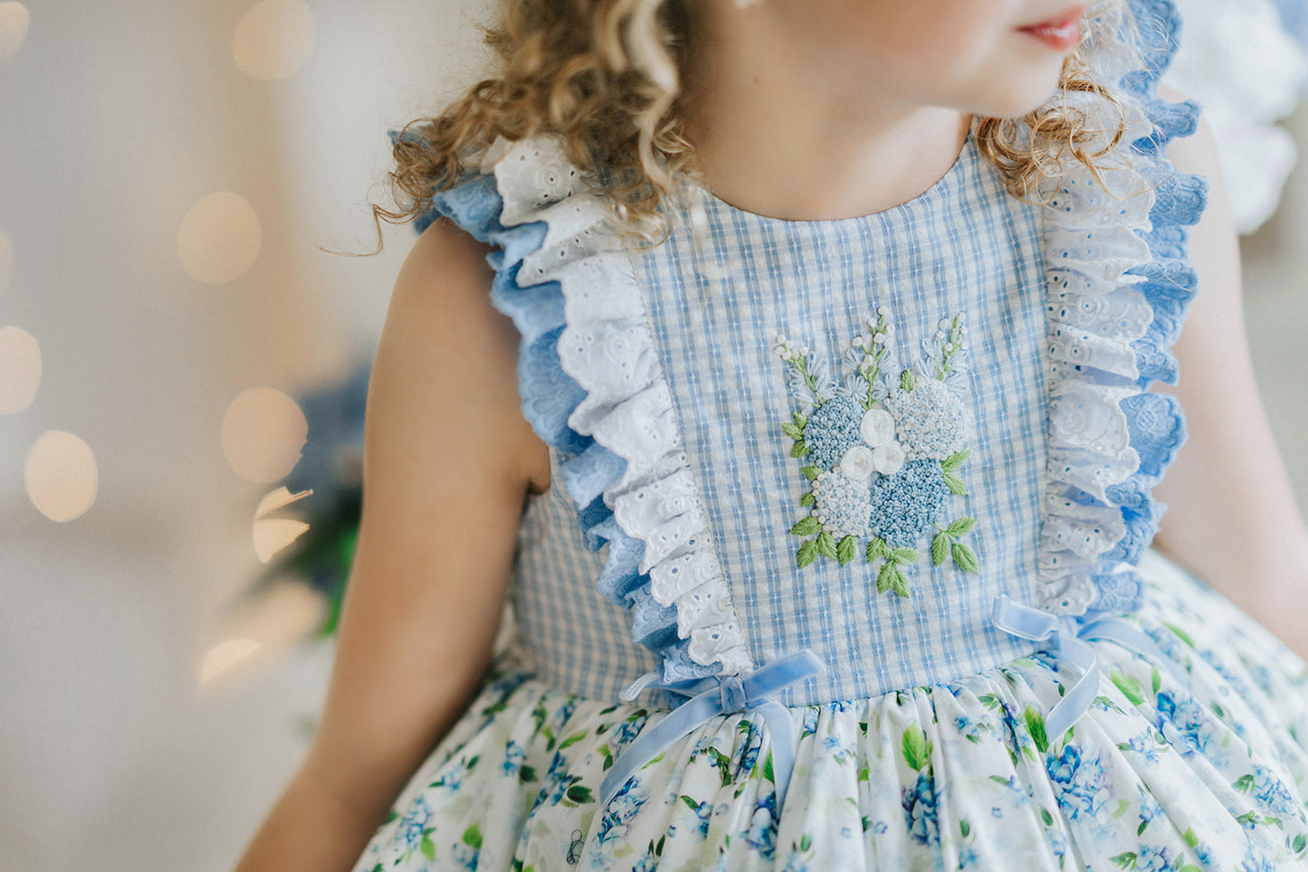 Sweet Hydrangea Lace Dress - PREORDER