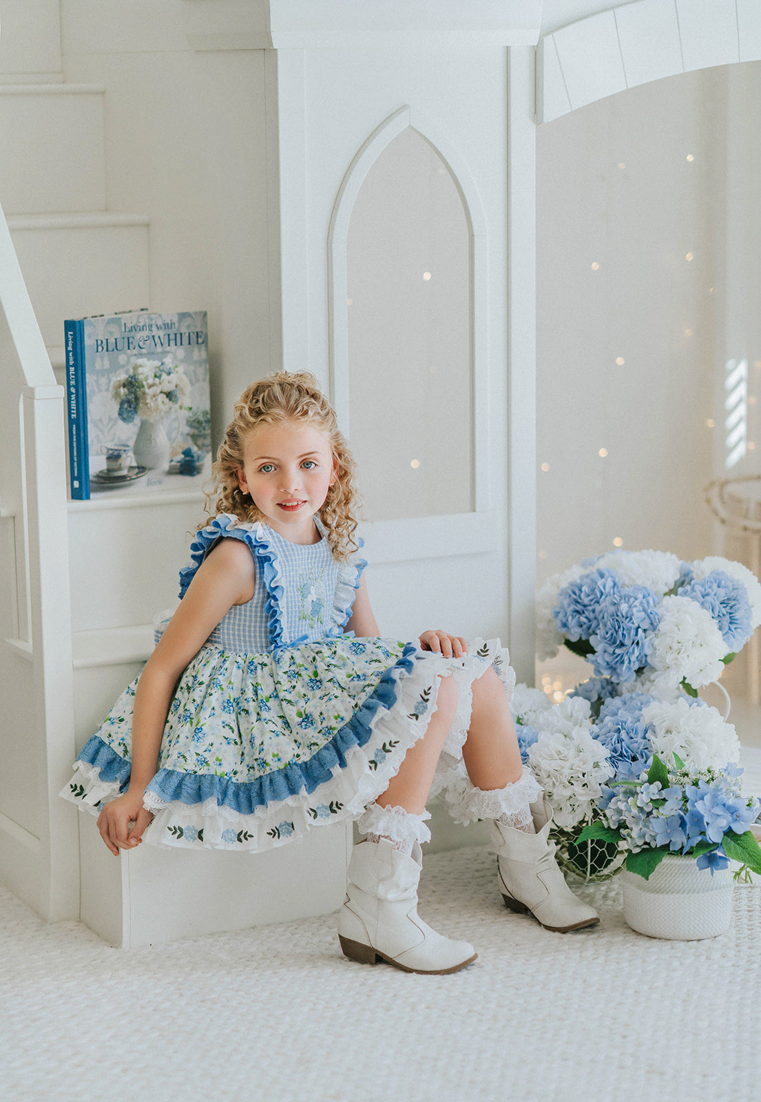 Sweet Hydrangea Lace Dress - PREORDER