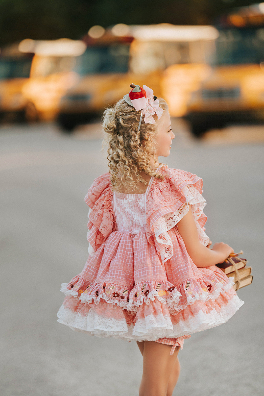 Charm and Chapters Pettiskirt Dress and blooms - PREORDER