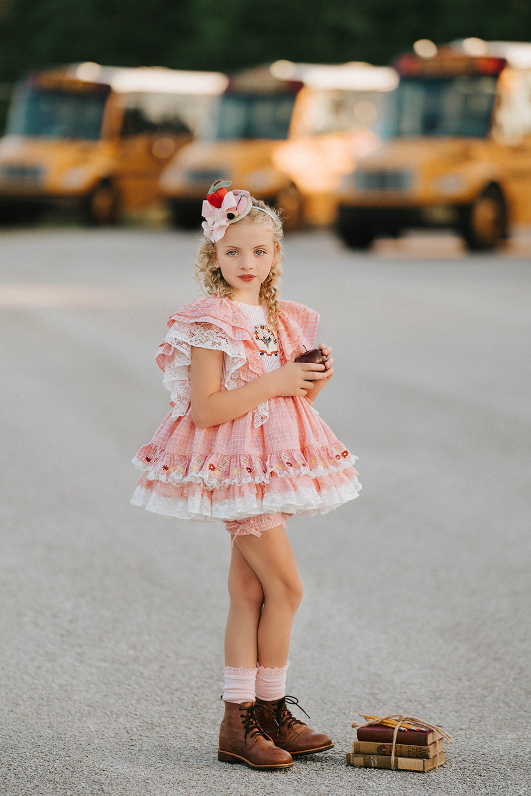 Charm and Chapters Pettiskirt Dress and blooms - PREORDER